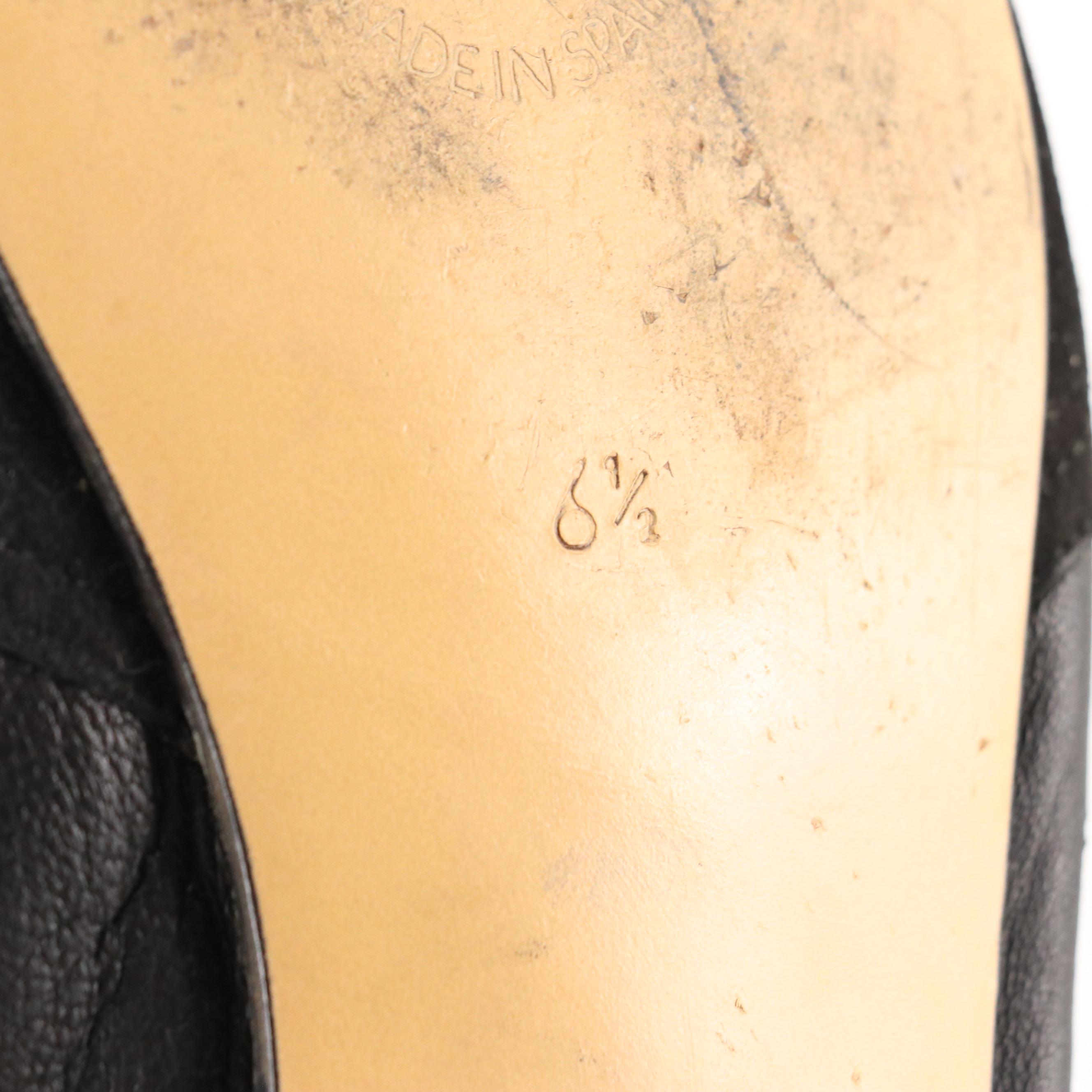 Ann Klein Black Leather Knee-High Boots and Other Tasseled and Fringed Boots