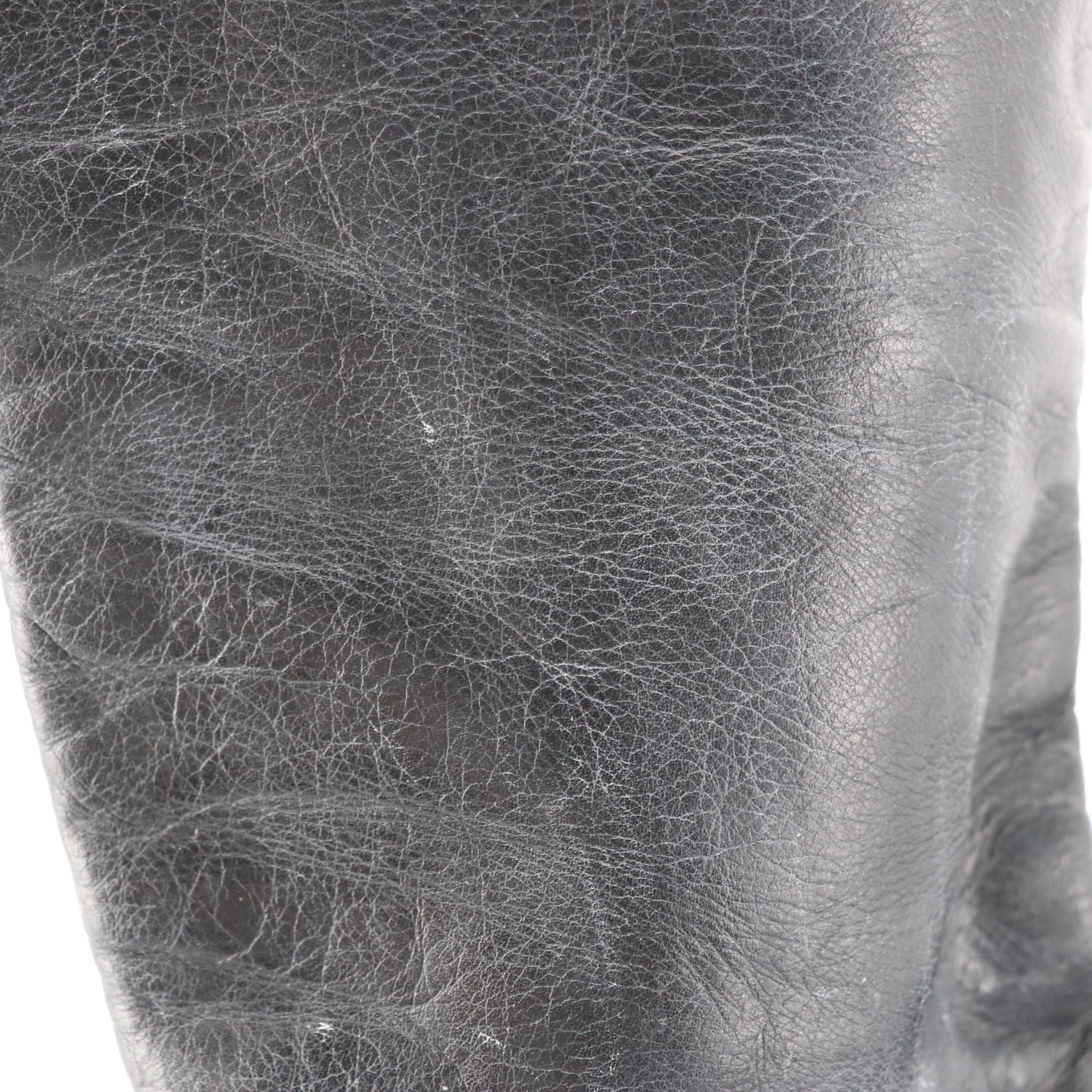 Ann Klein Black Leather Knee-High Boots and Other Tasseled and Fringed Boots