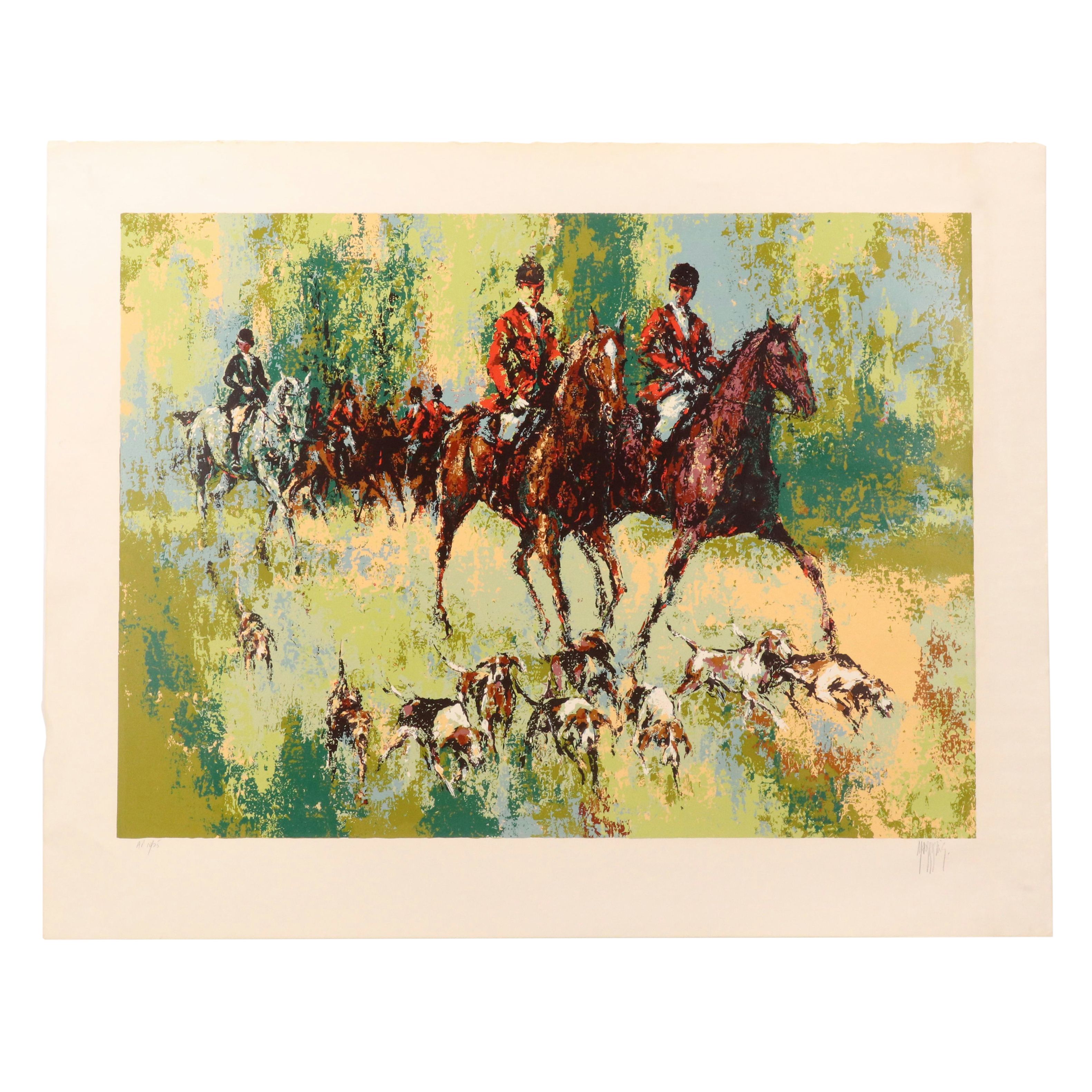 Mark King Serigraph "Fox Hunt"