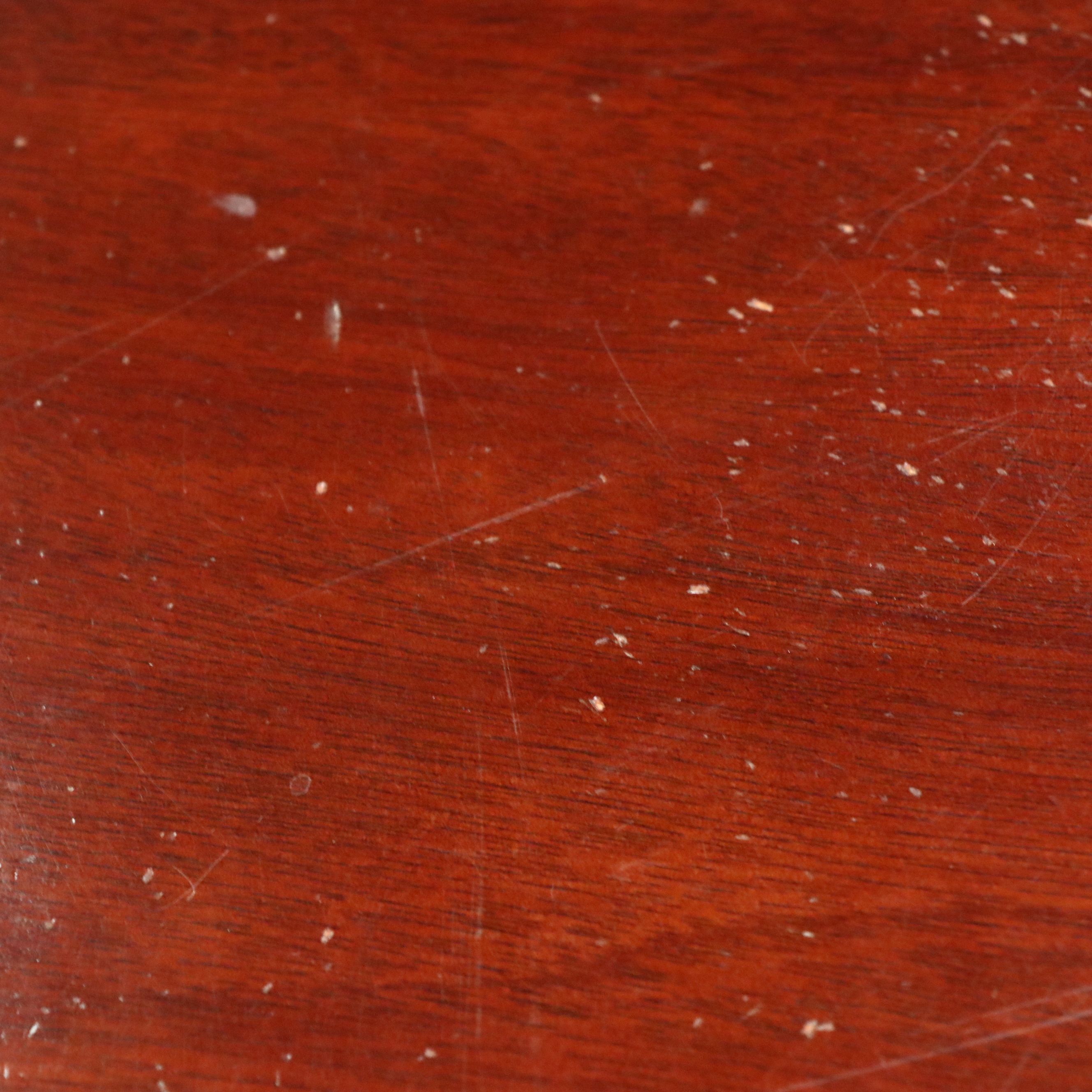 Queen Anne Style Mahogany Piecrust Side Table