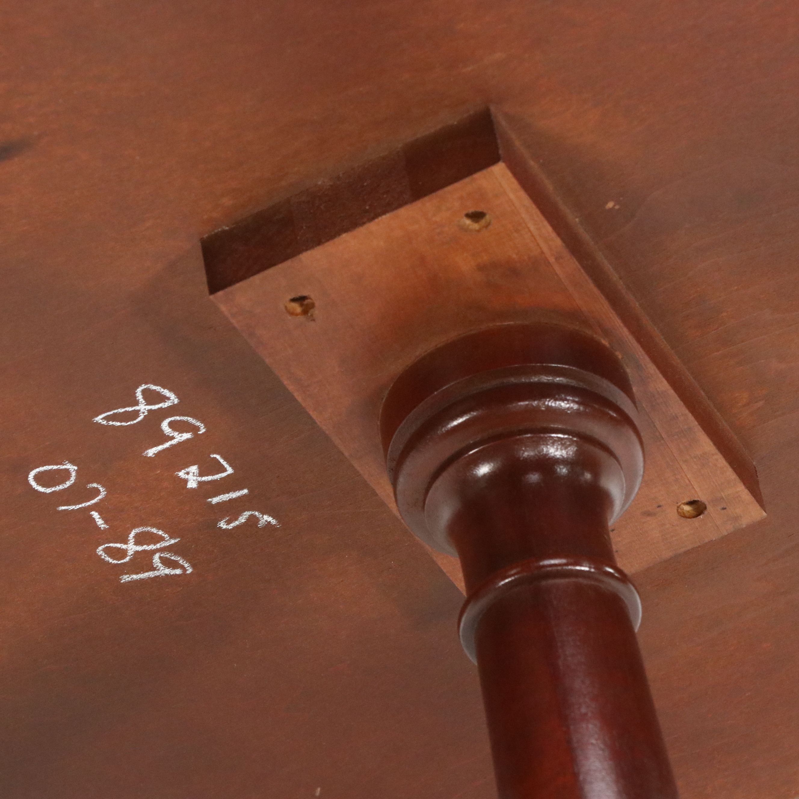 Queen Anne Style Mahogany Piecrust Side Table