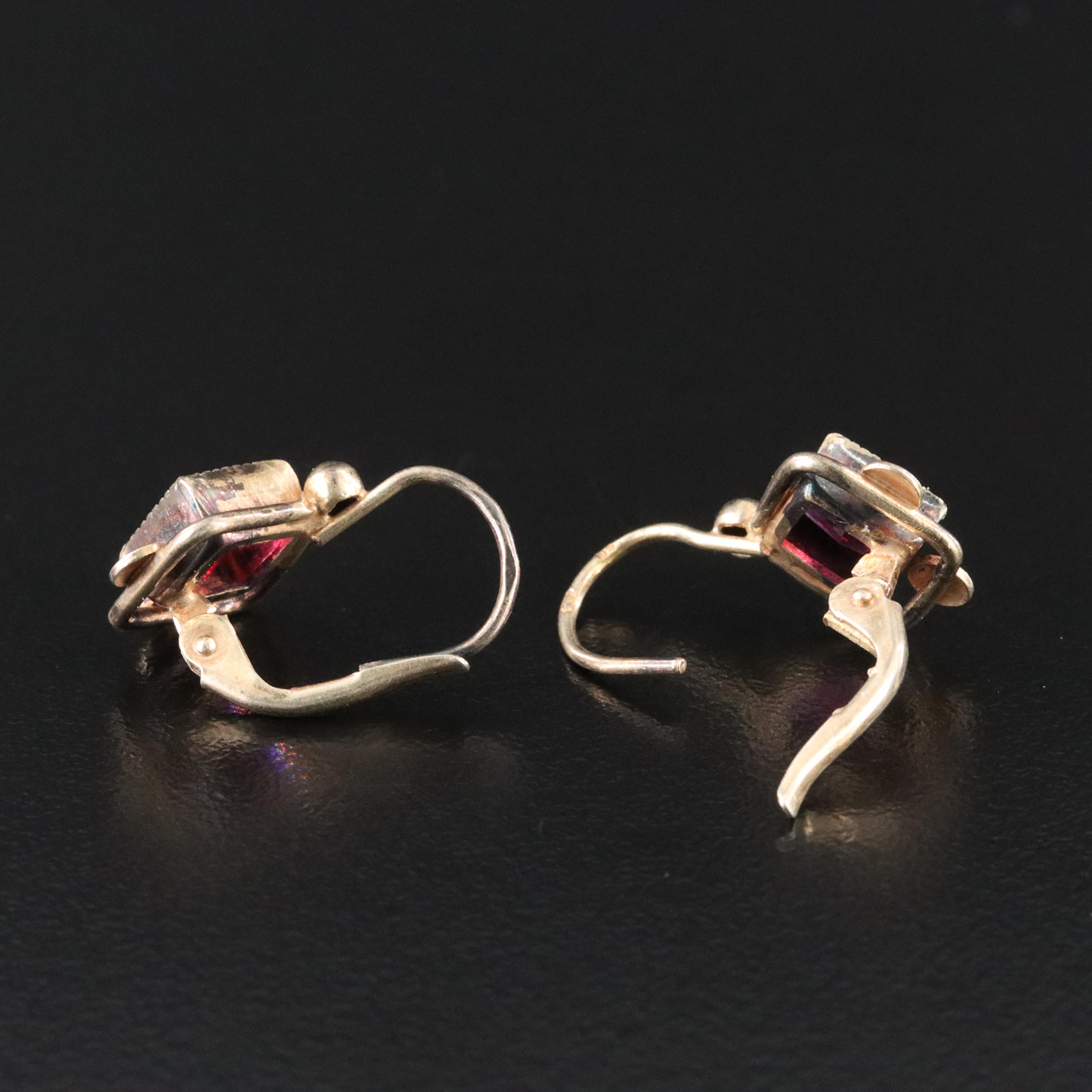 900 Silver CZ Earrings