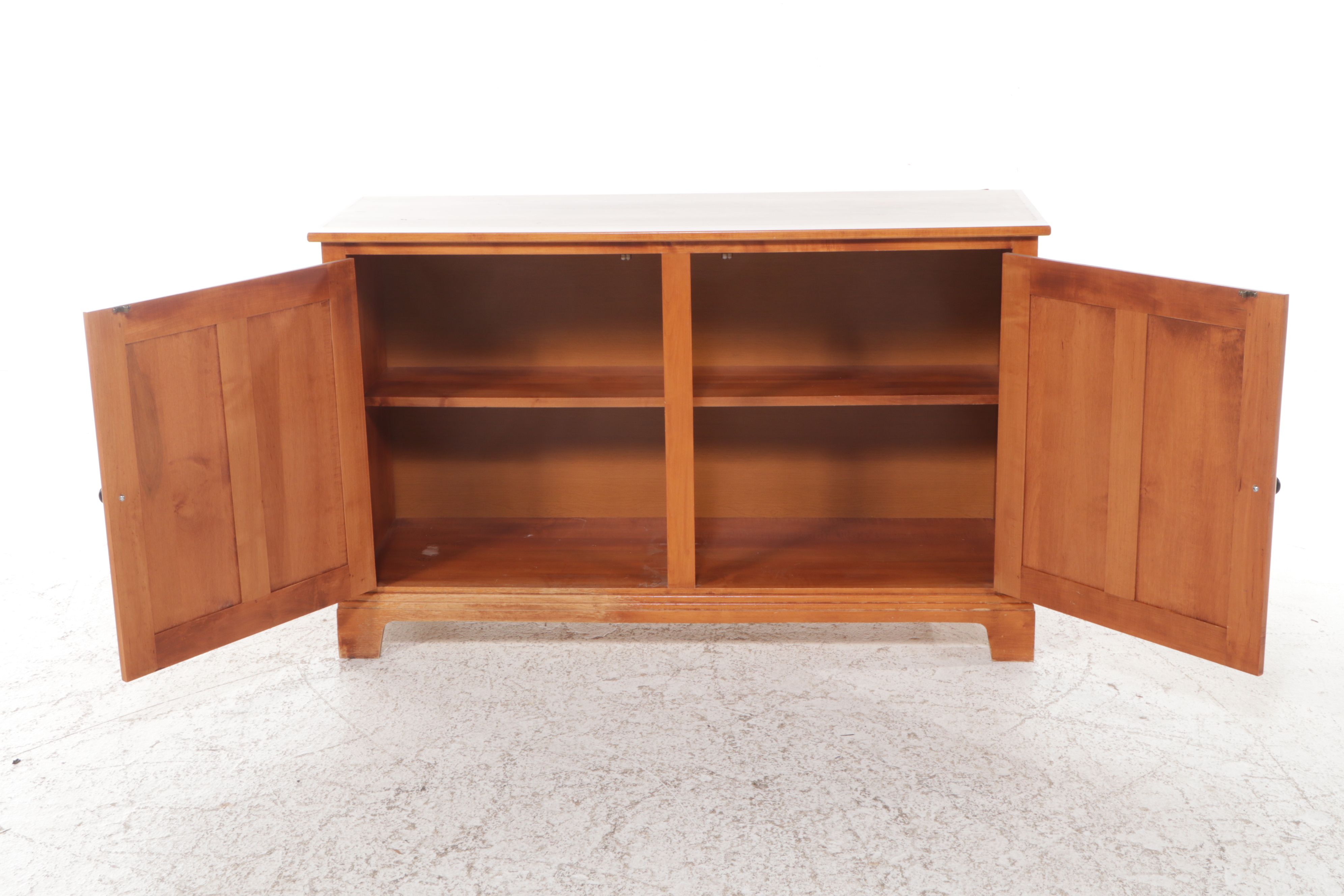 Arts & Crafts Style Crawford Furniture Maple China Cabinet