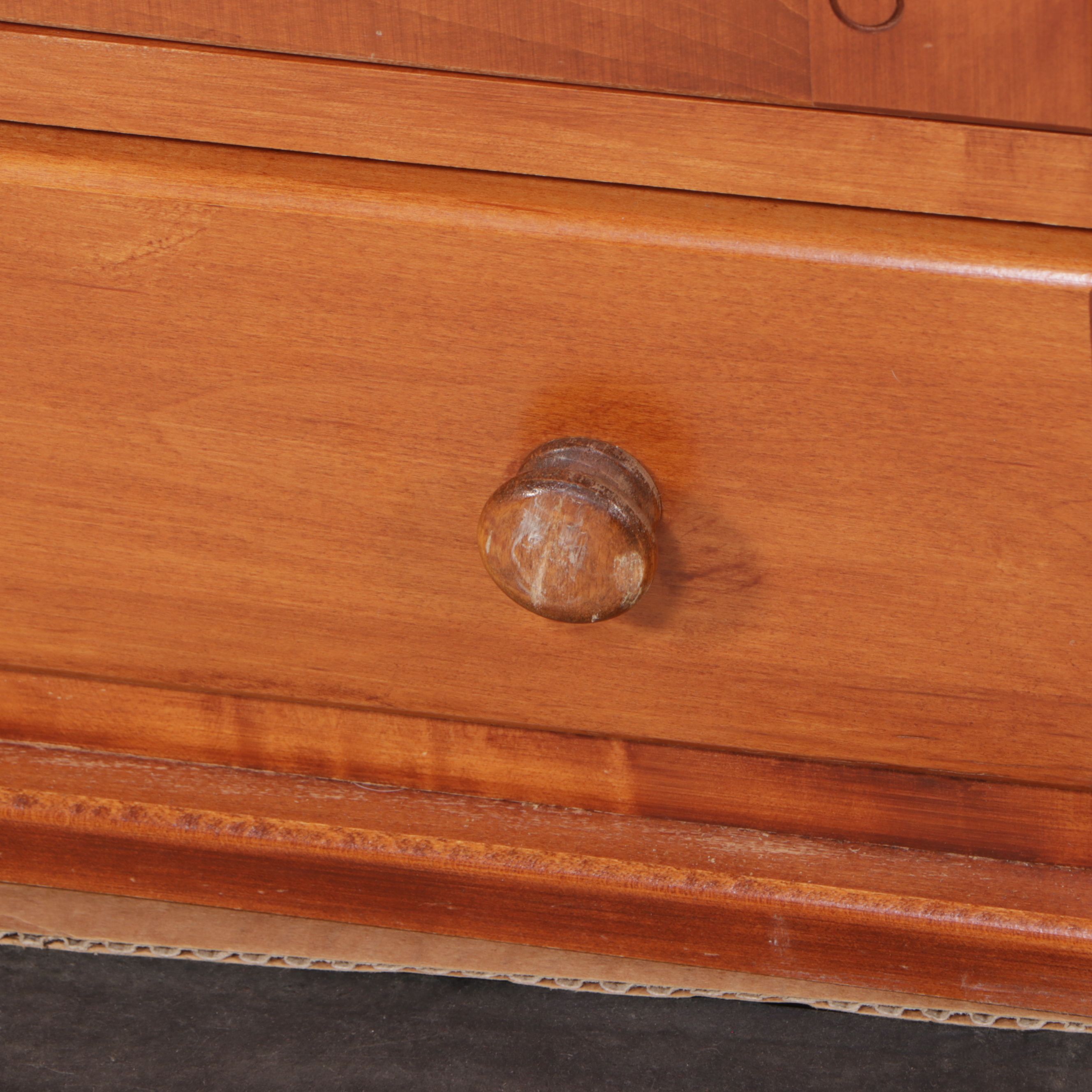 Arts & Crafts Style Crawford Furniture Maple China Cabinet