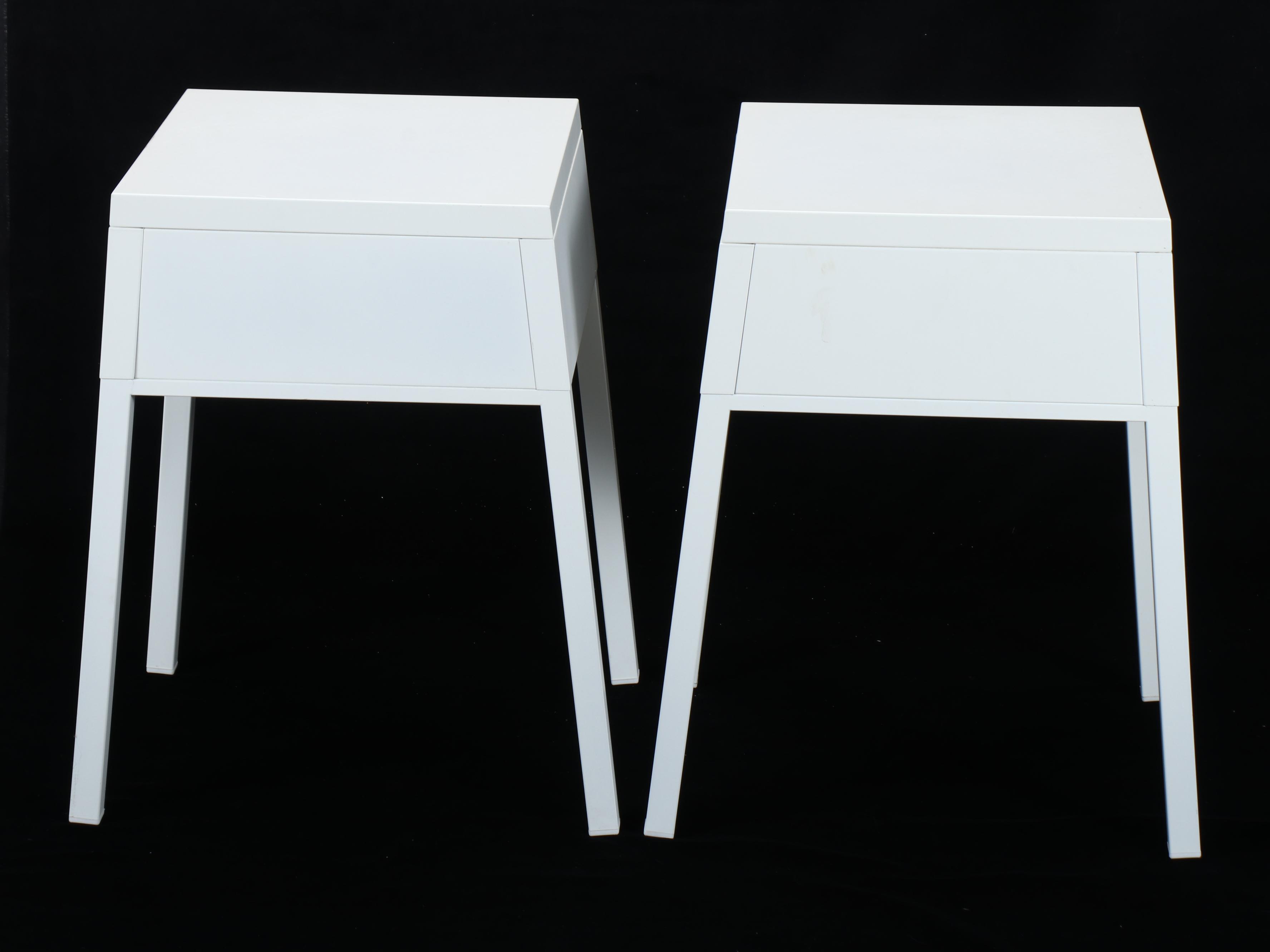 Pair of Contemporary Wooden Bedside Tables