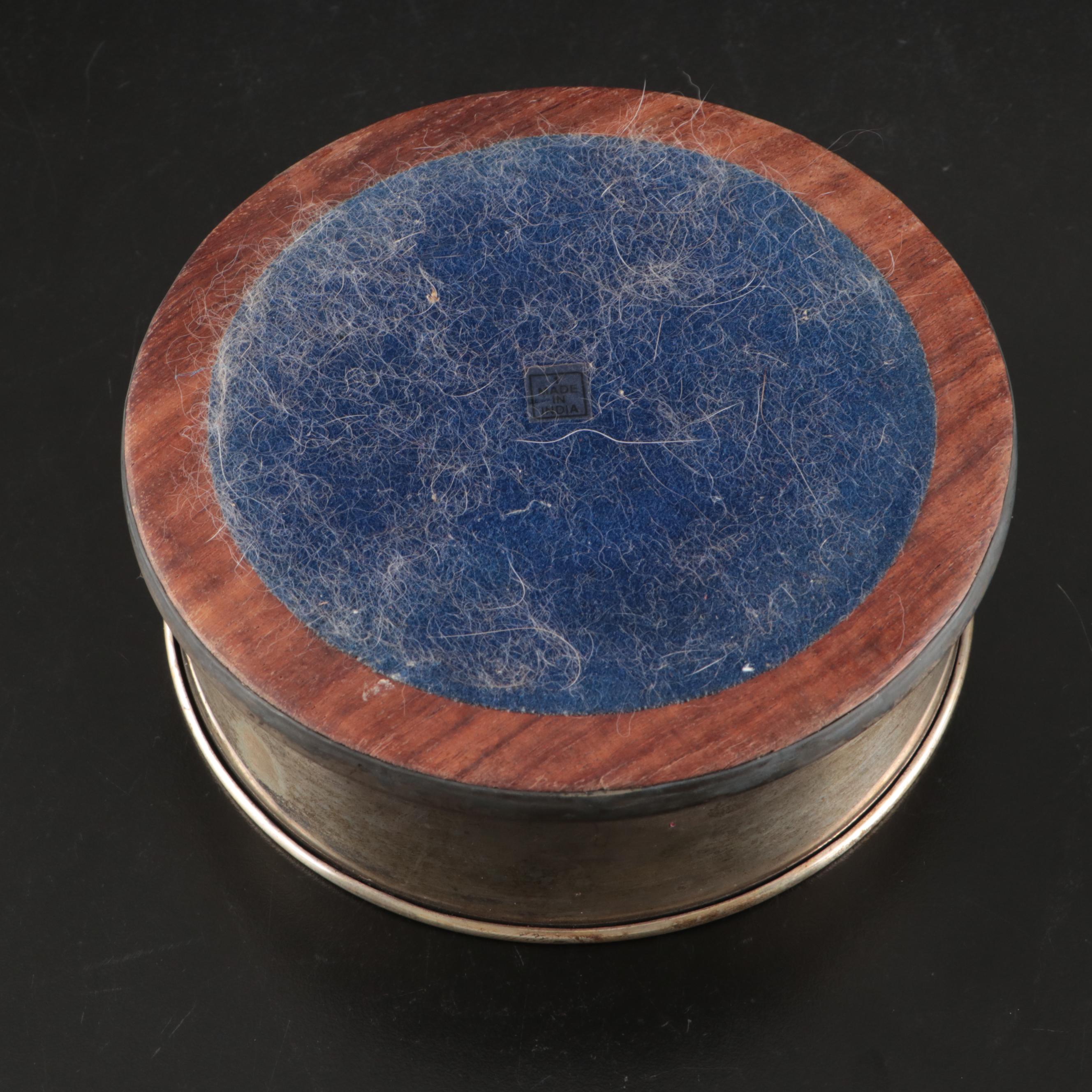 Art Nouveau Style Silver Plate Reticulated and Other Wine Bottle Coasters