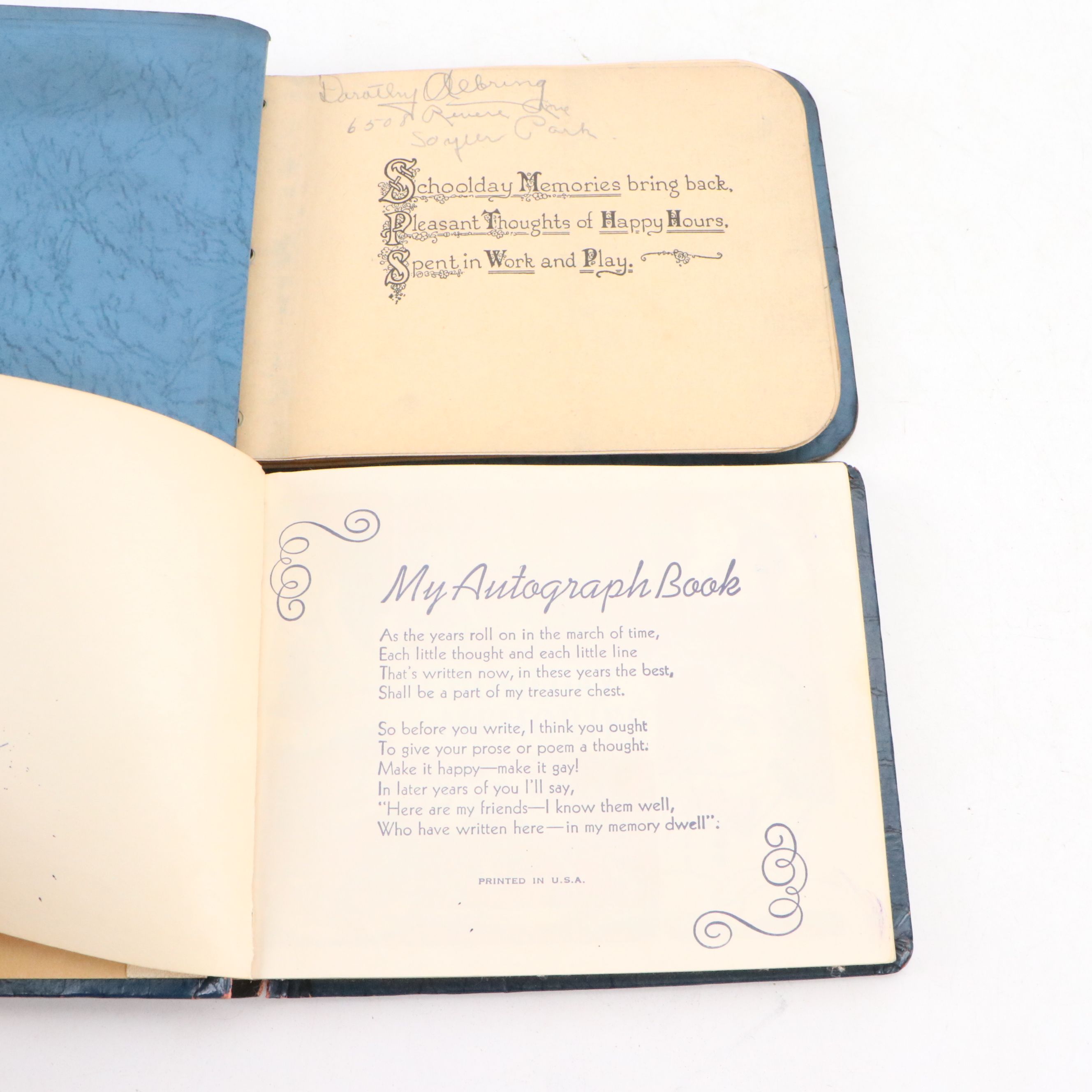 Victorian Autograph Books with Notebooks and More, Late 19th/Early 20th Century