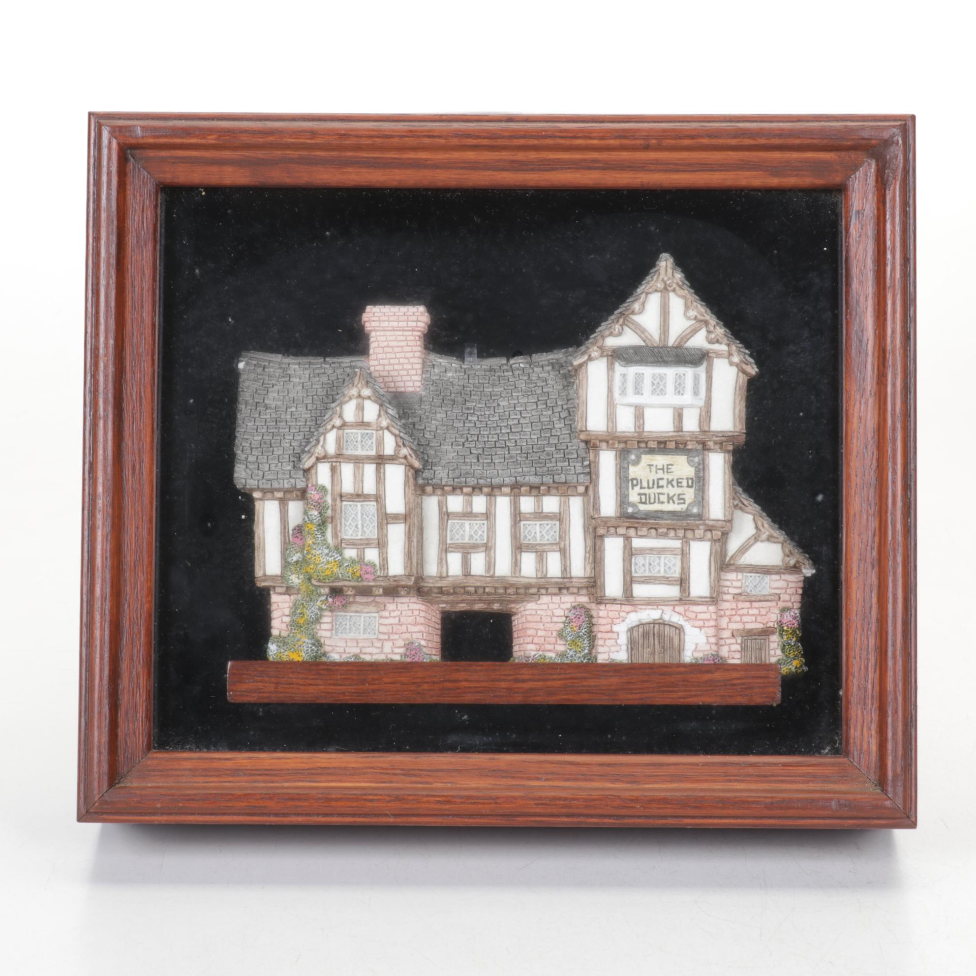 Framed "The Plucked Ducks" and Other David Winters Cottages