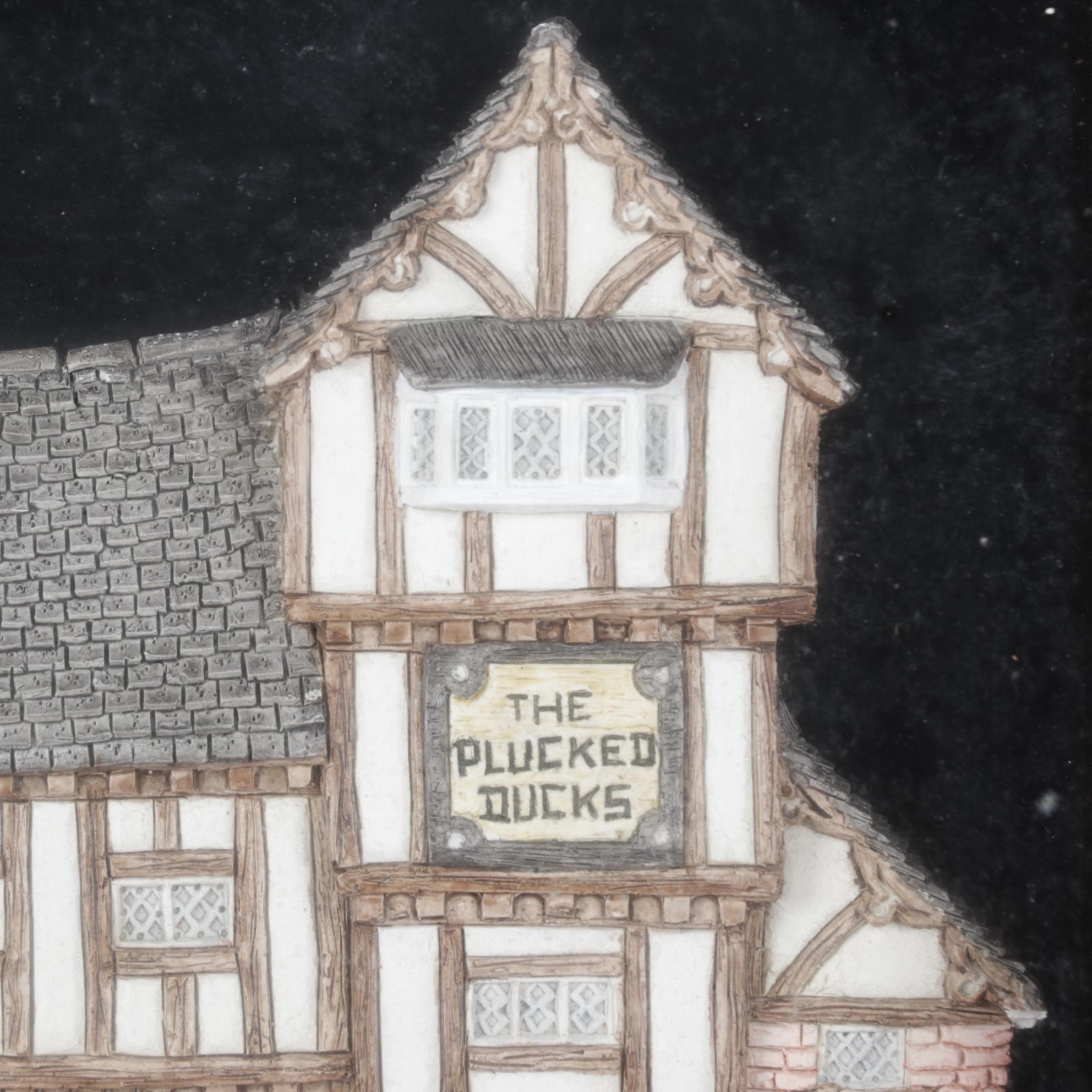 Framed "The Plucked Ducks" and Other David Winters Cottages