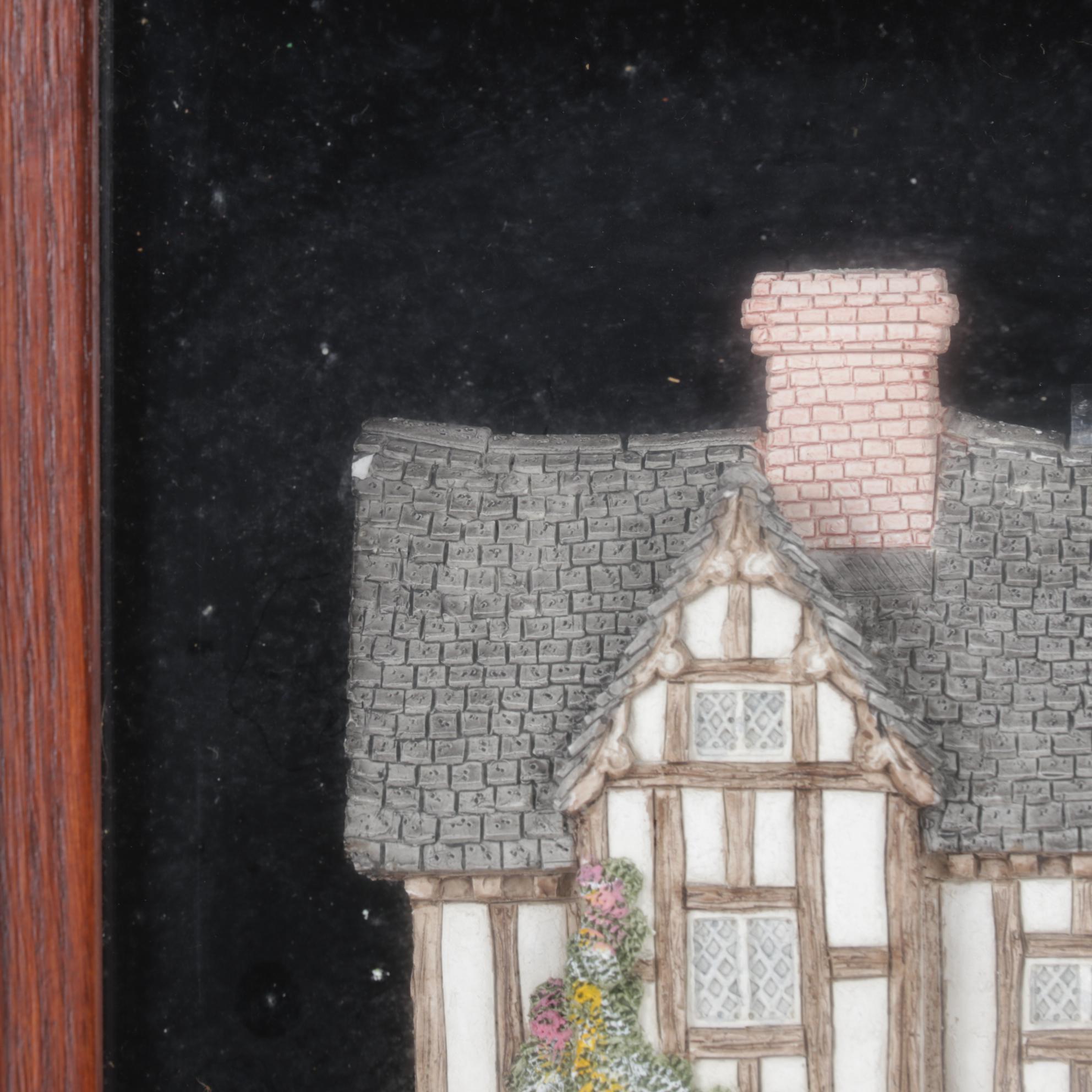 Framed "The Plucked Ducks" and Other David Winters Cottages