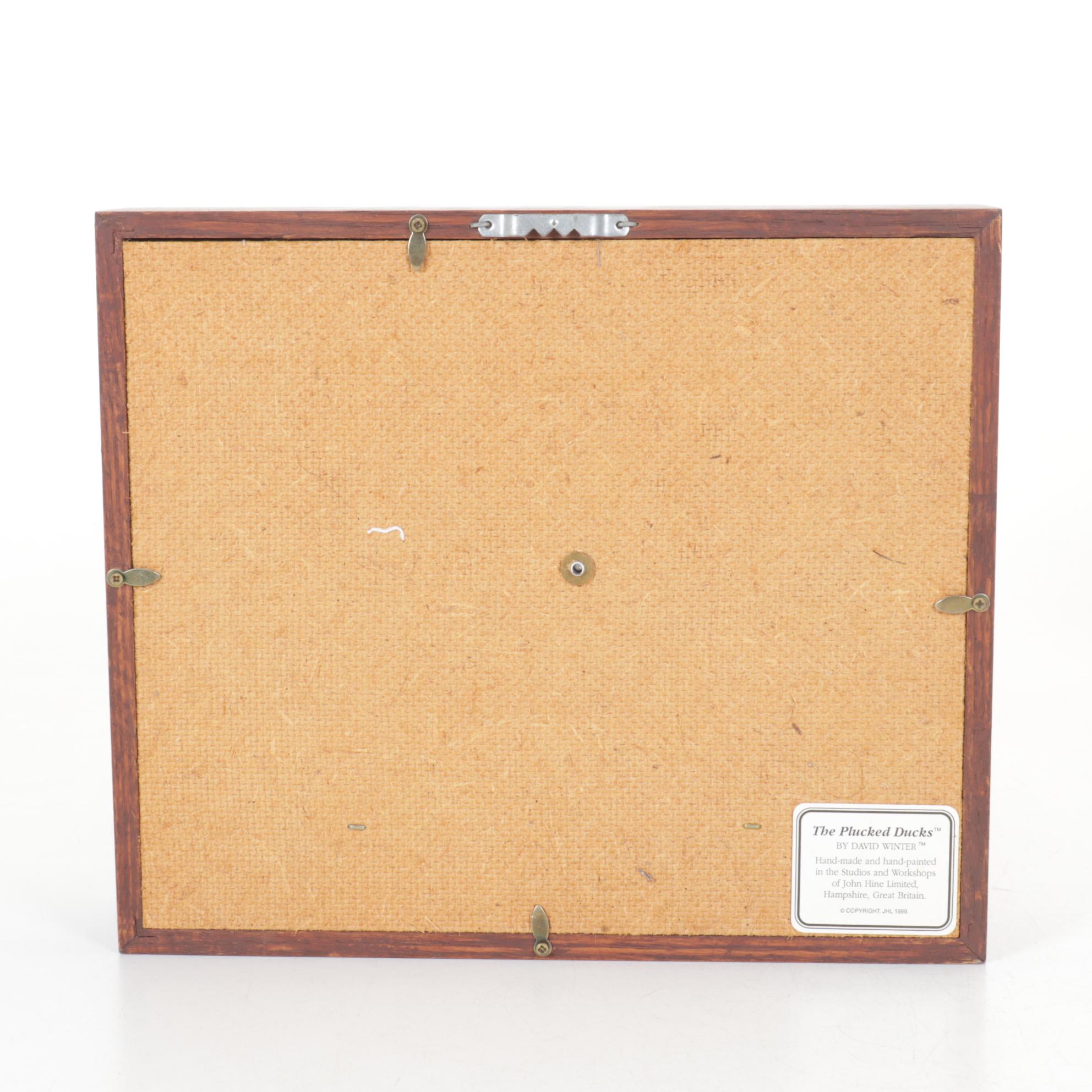 Framed "The Plucked Ducks" and Other David Winters Cottages