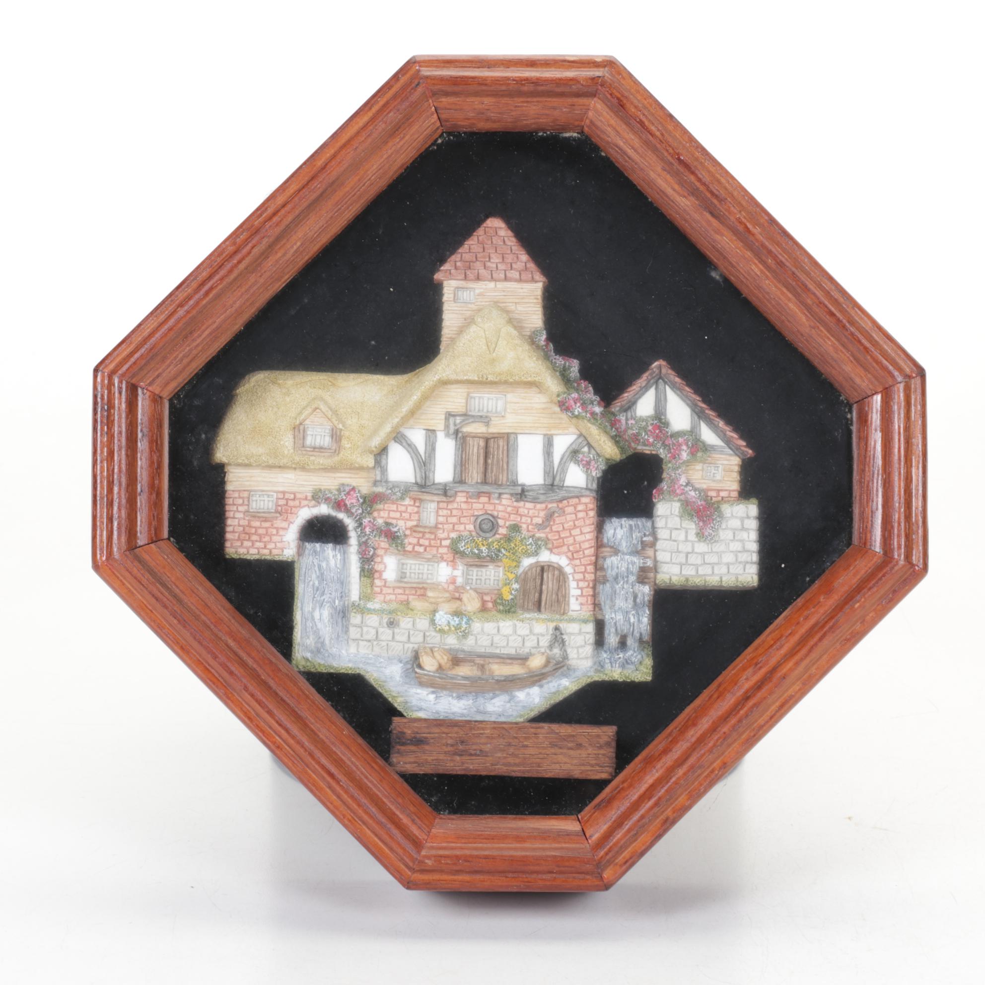 Framed "The Plucked Ducks" and Other David Winters Cottages