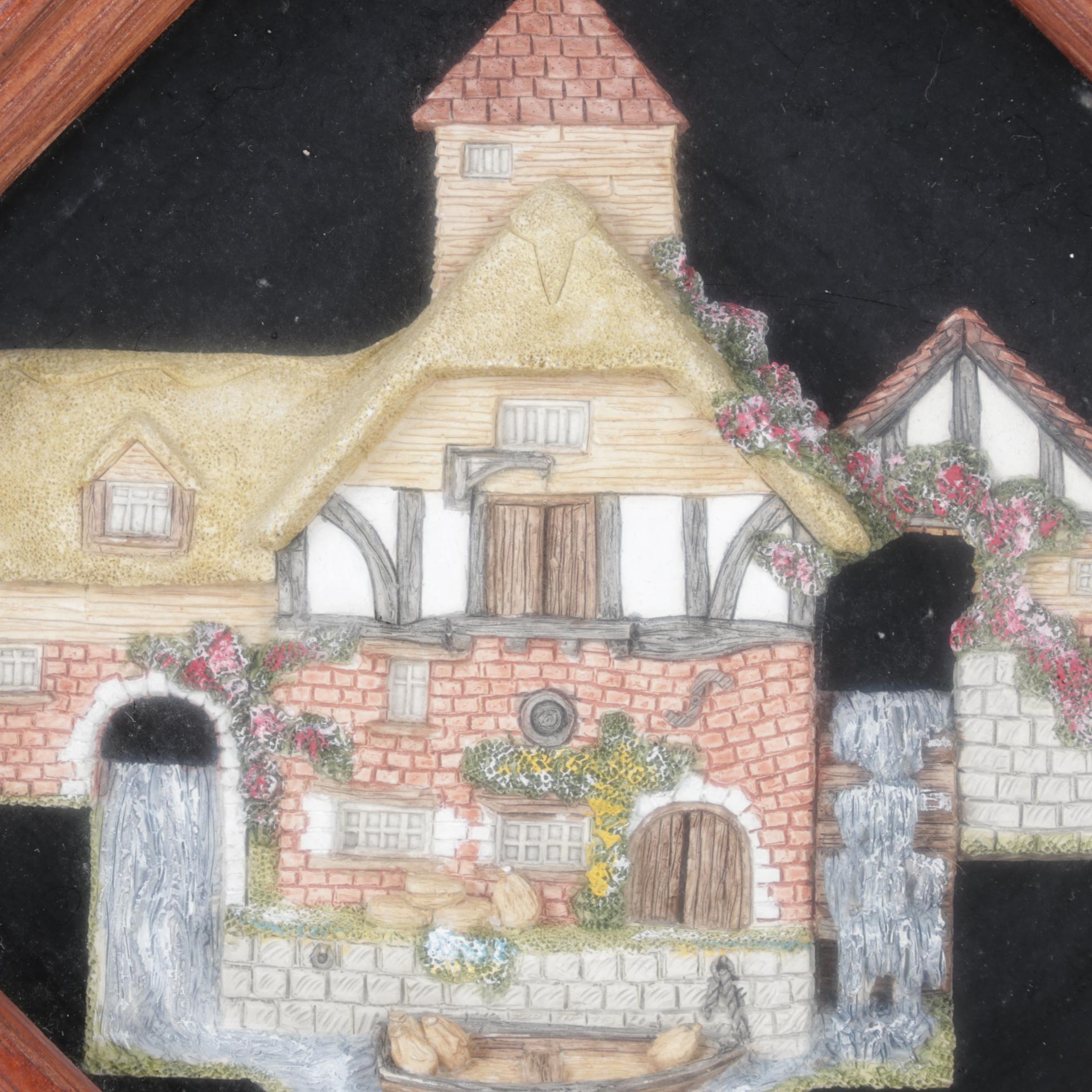 Framed "The Plucked Ducks" and Other David Winters Cottages