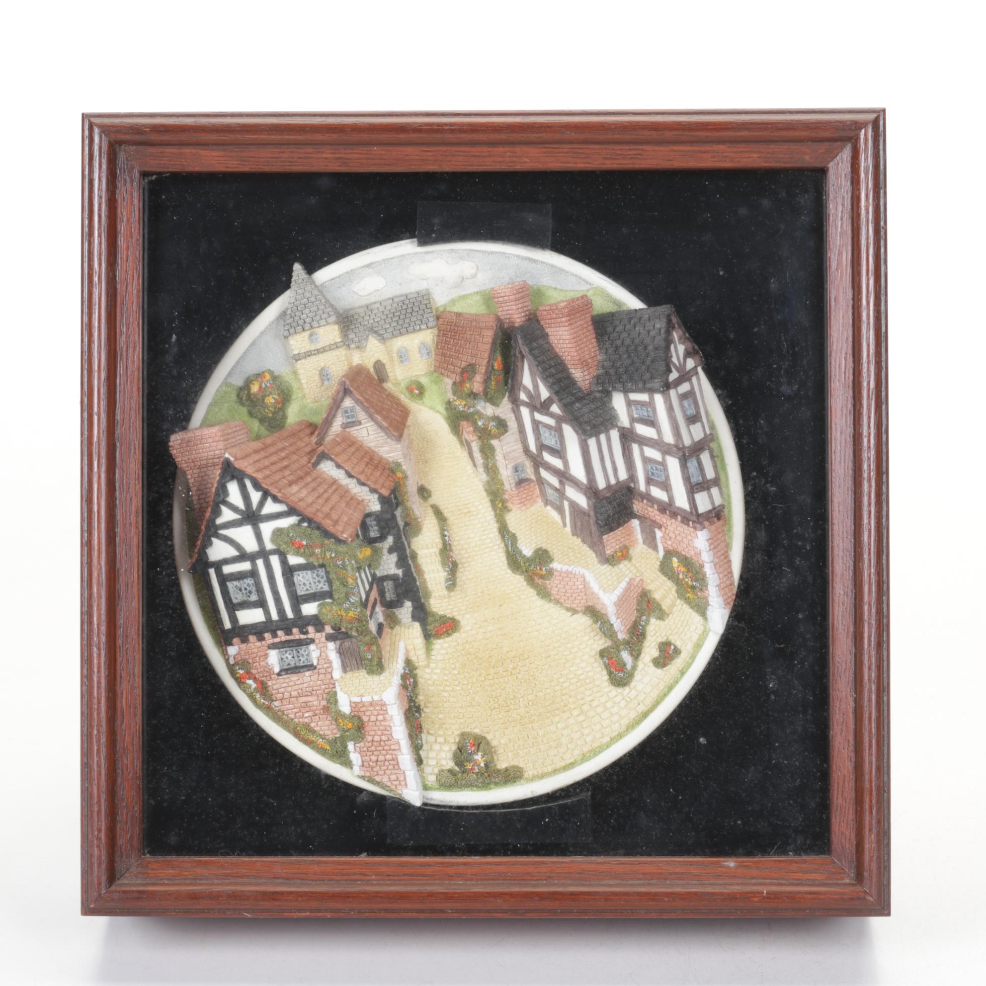 Framed "The Plucked Ducks" and Other David Winters Cottages