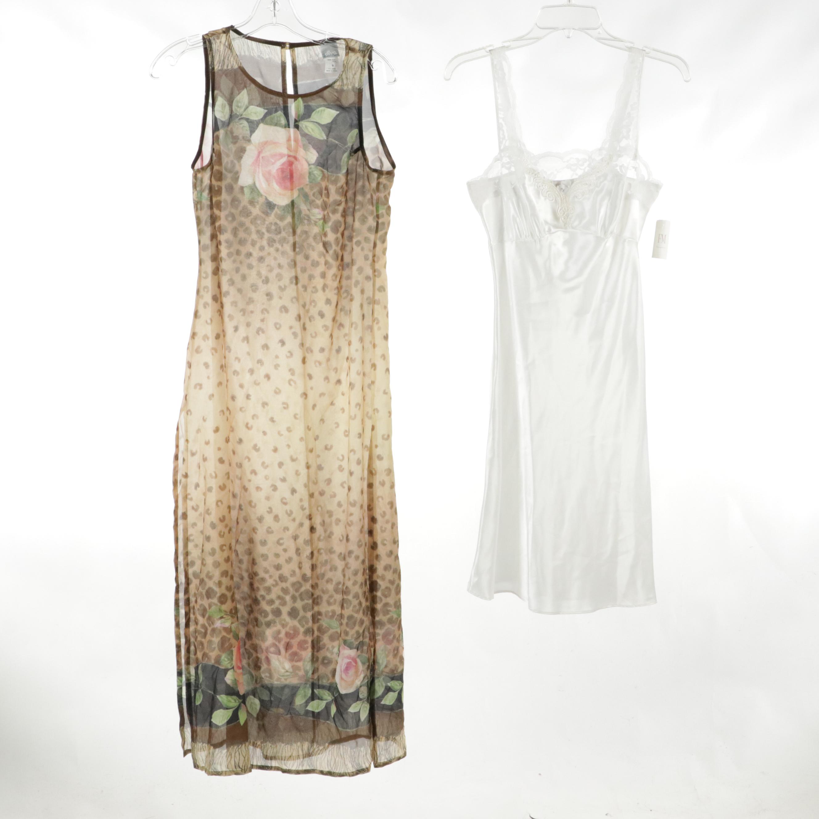 Diva by Rachel Pappo Leopard Silk Nightgown, Soft Surroundings Pajama Set, More