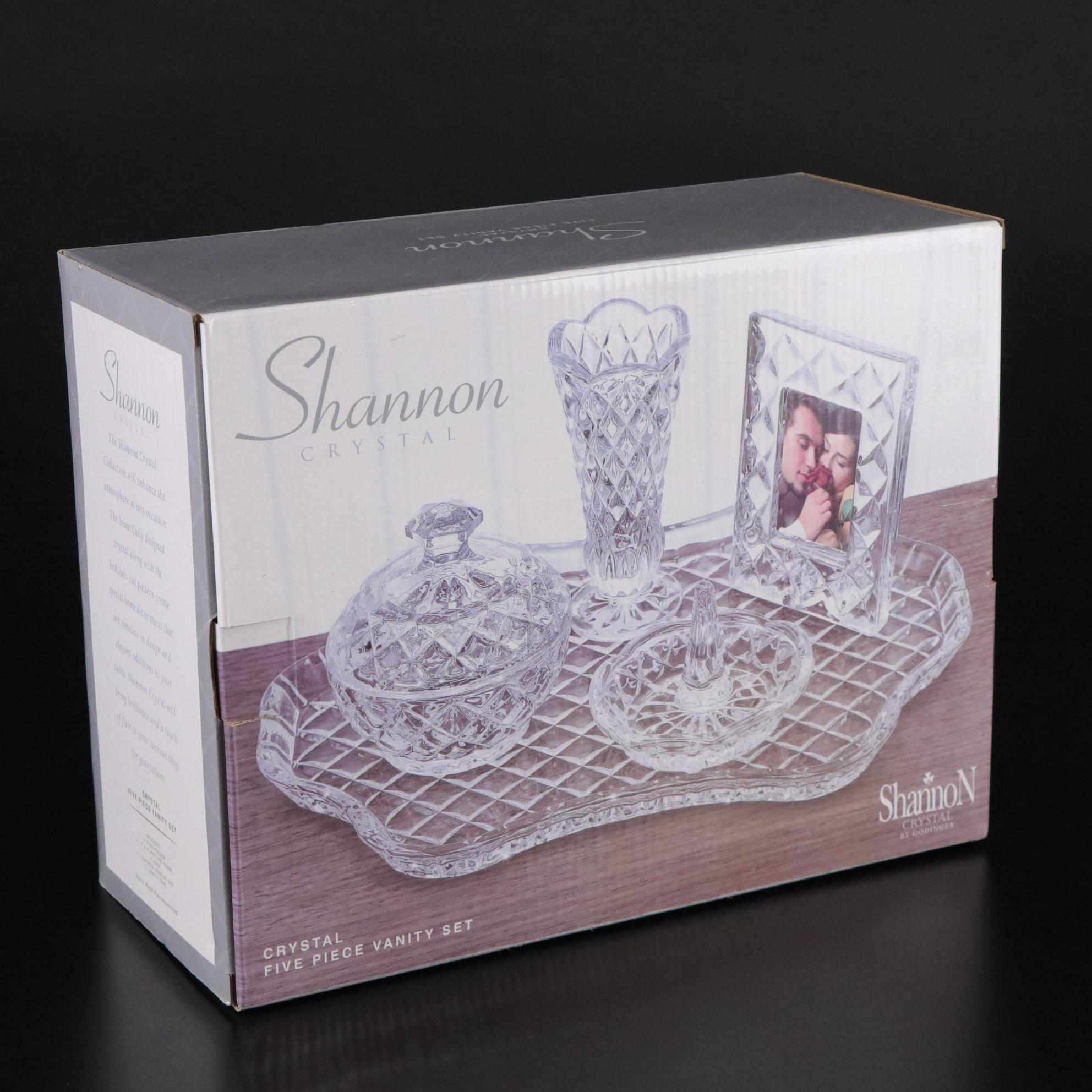 American Brilliant Style Crystal Ash Tray, Vanity Set & More