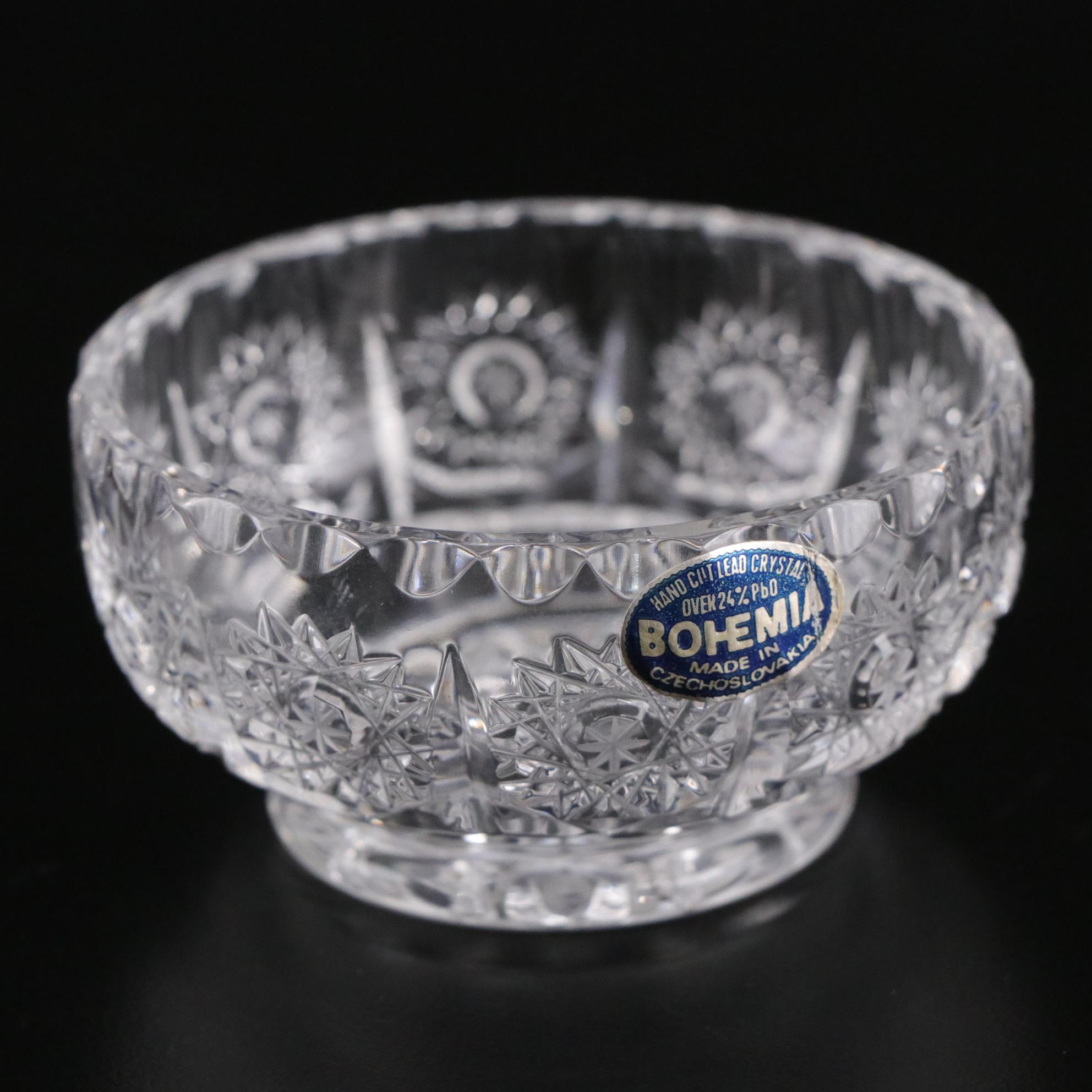 American Brilliant Style Crystal Ash Tray, Vanity Set & More