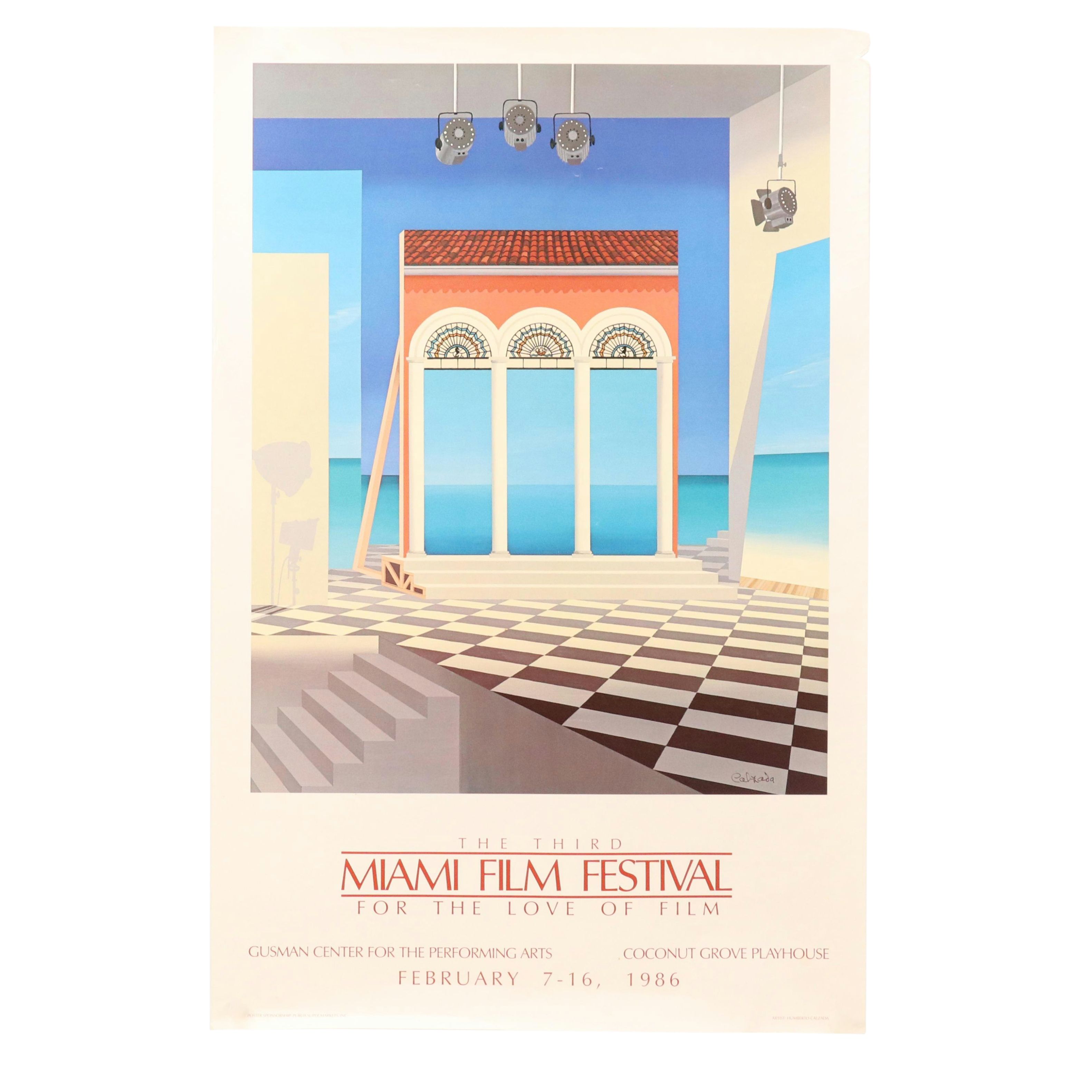 After H. Calzada Miami Film Festival and Offset Lithograph Other Poster