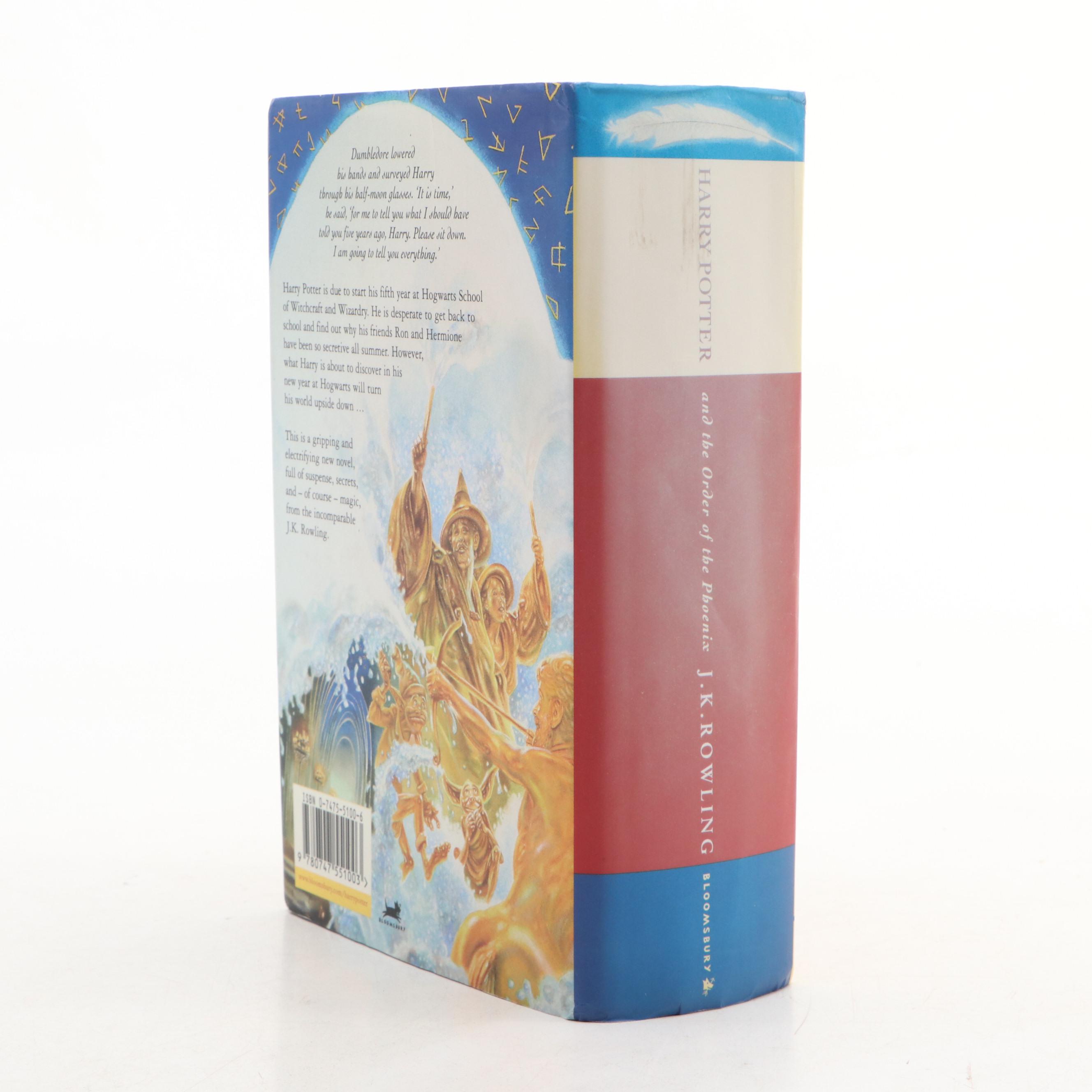 First UK Edition "Harry Potter and the Order of the Phoenix" by J. K. Rowling