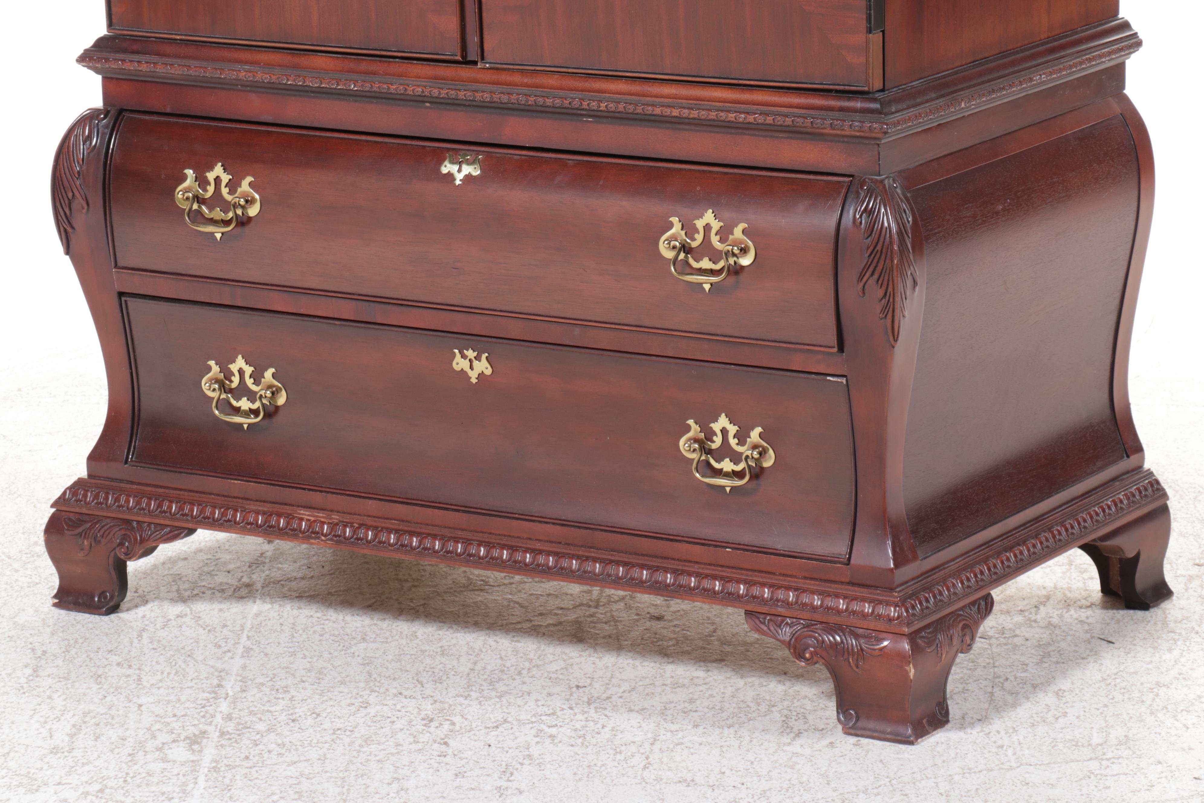 Century Chippendale Style Mahogany Armoire