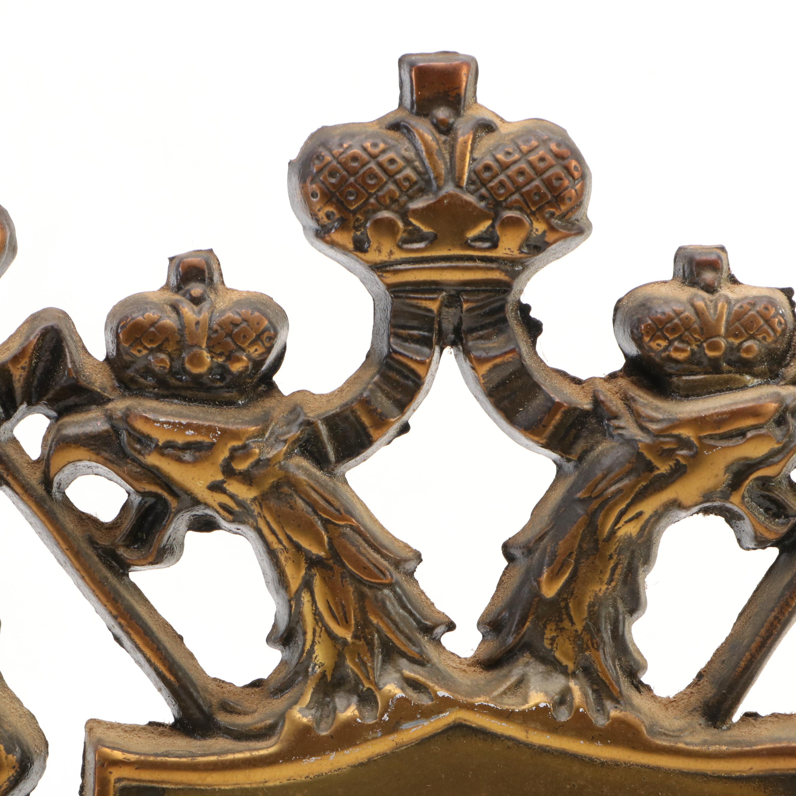 German-Nordic Heraldry Brass Coat of Arms