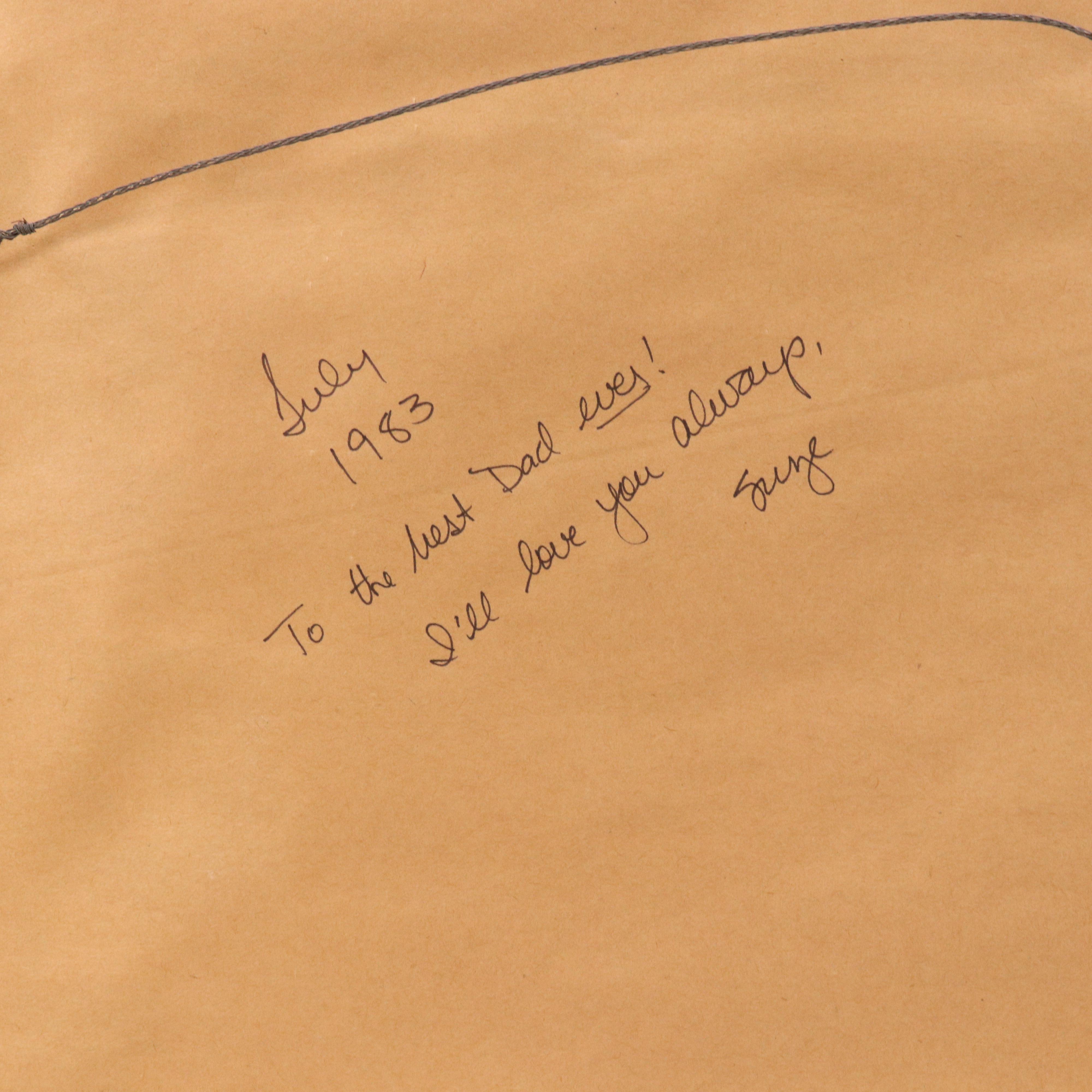 Cross-Stitch Panel of Flying Pheasants, 1983