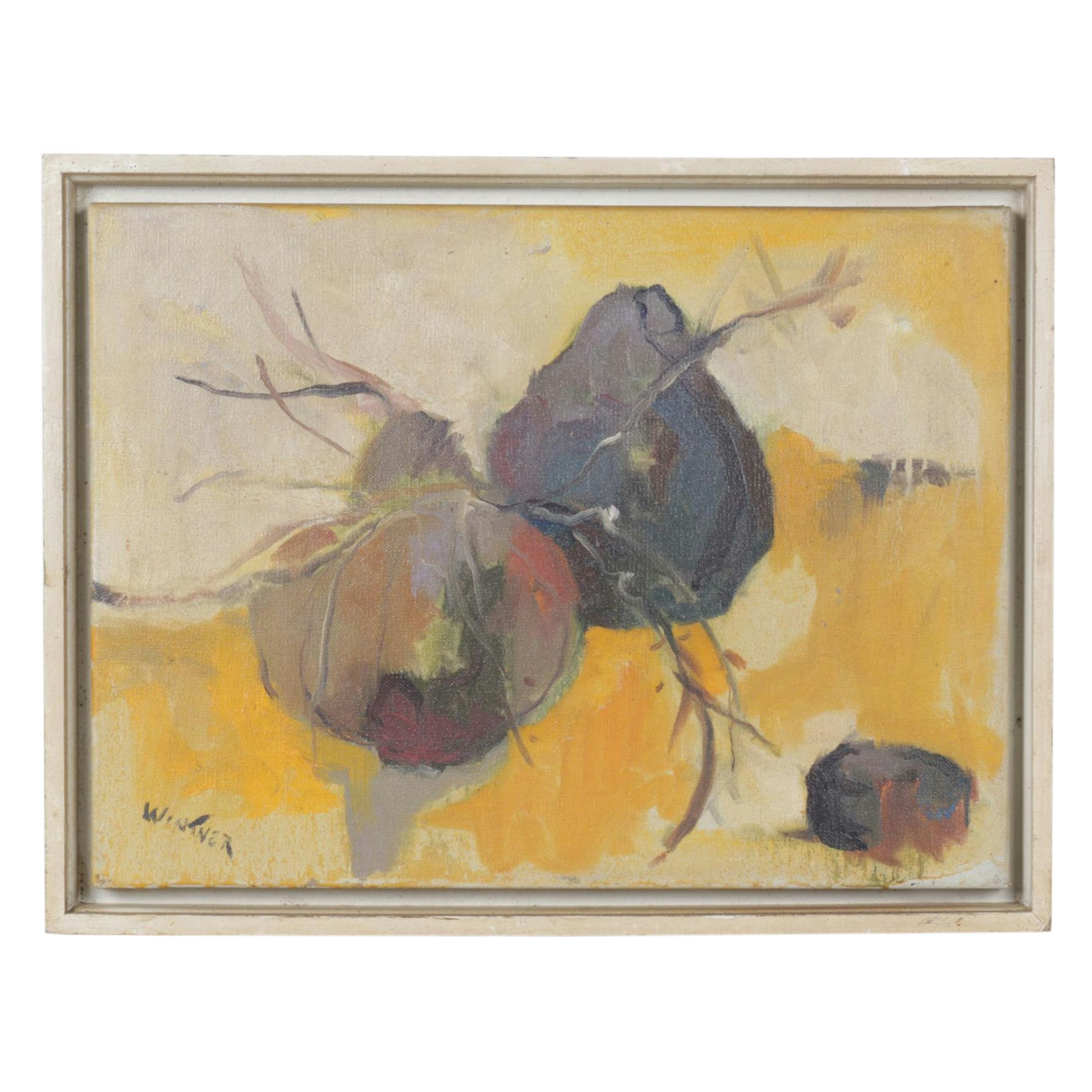 Frances Wintner Oil Painting "Autumn Pears", 1983