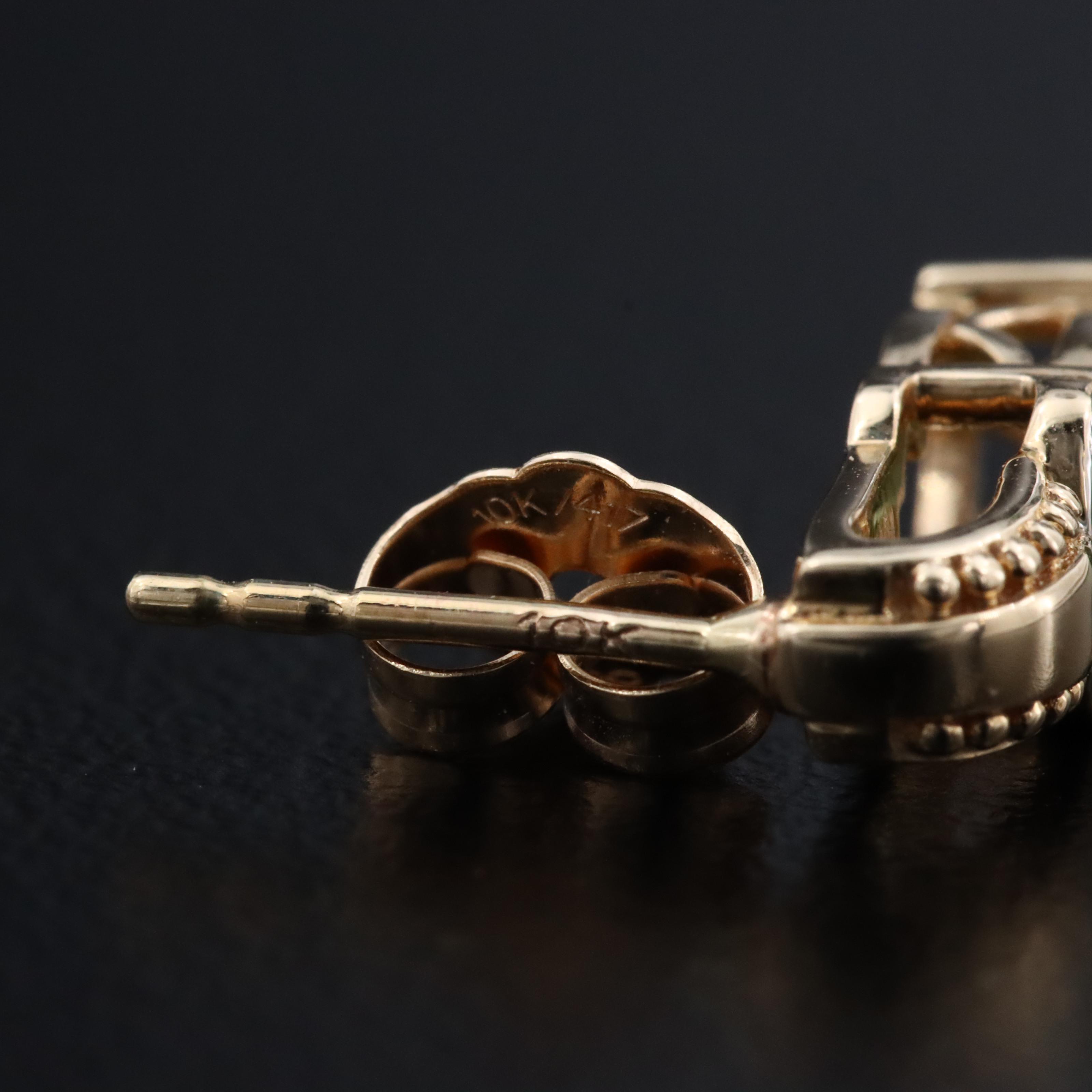 10K Peridot and Diamond Earrings