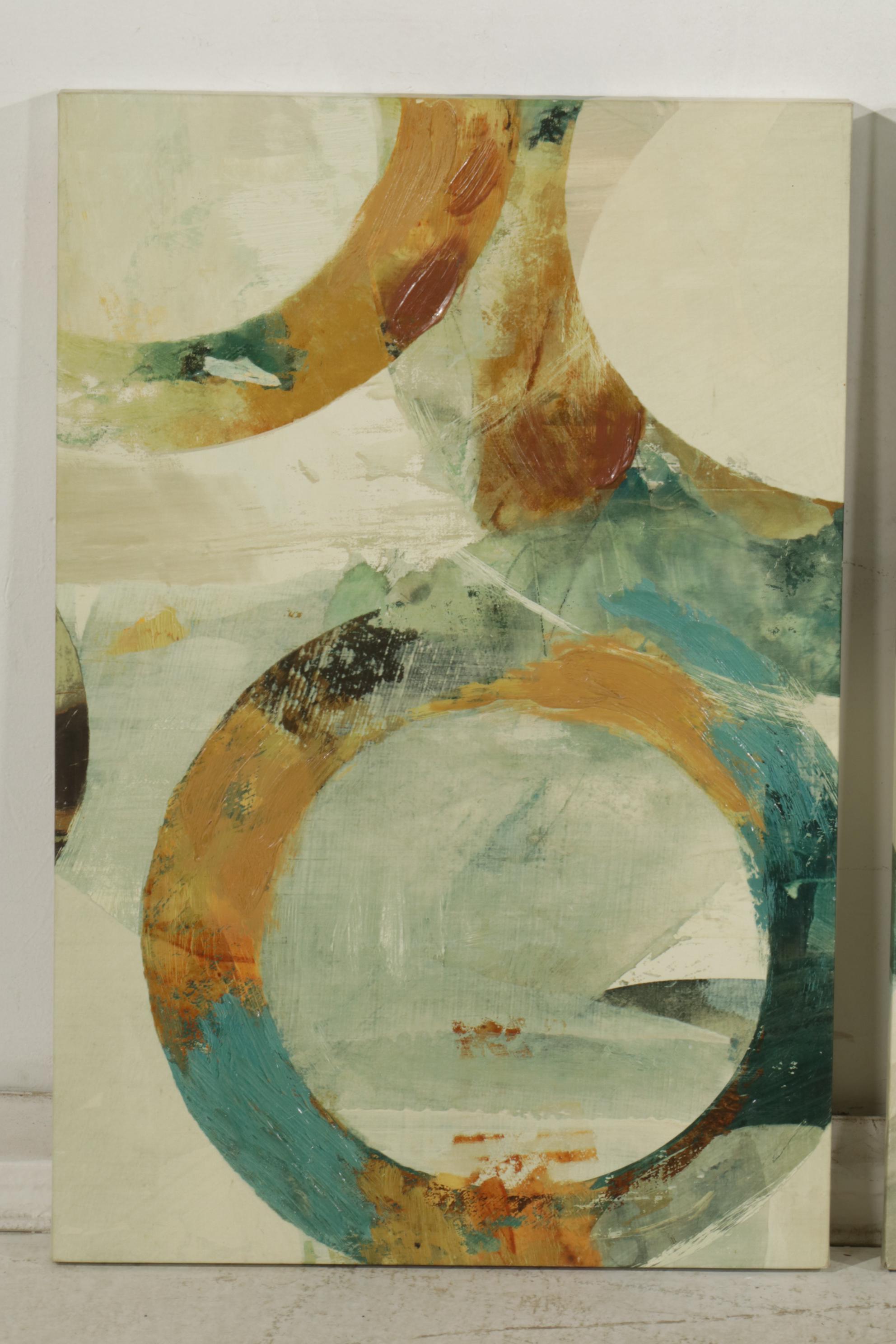 Tom Reeves "Alecto" Triptych Offset Lithographs on Canvas, Early 21st Century