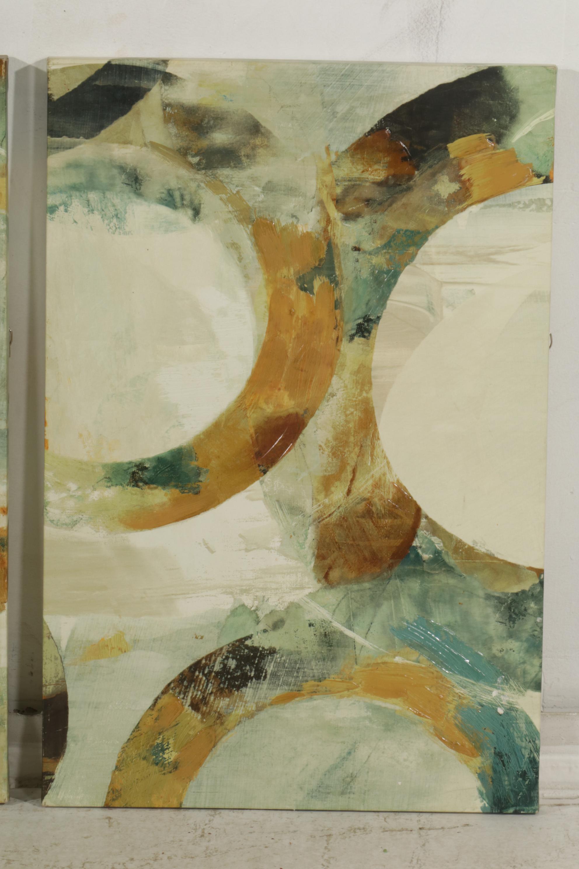 Tom Reeves "Alecto" Triptych Offset Lithographs on Canvas, Early 21st Century