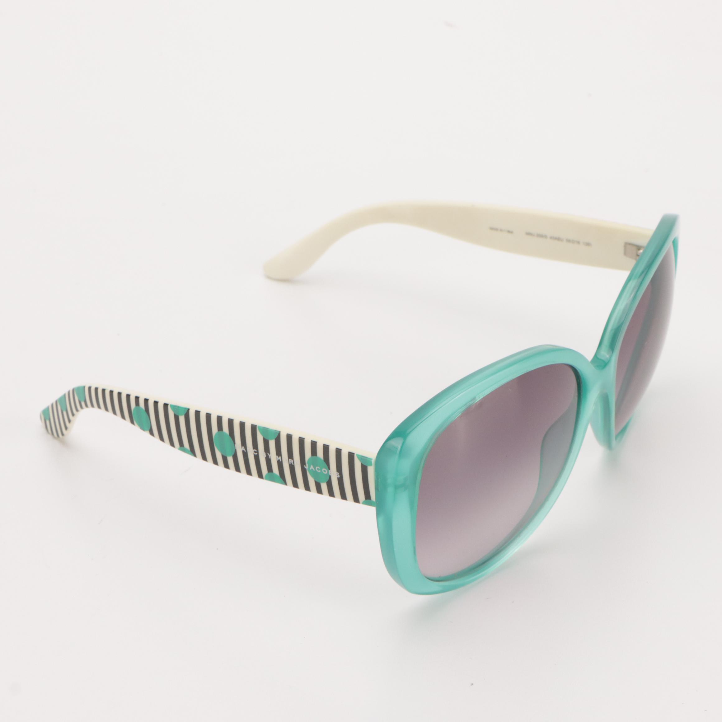 Marc by Marc Jacobs MMJ 359/S 45AEU Aqua Blue Oversized Round Sunglasses