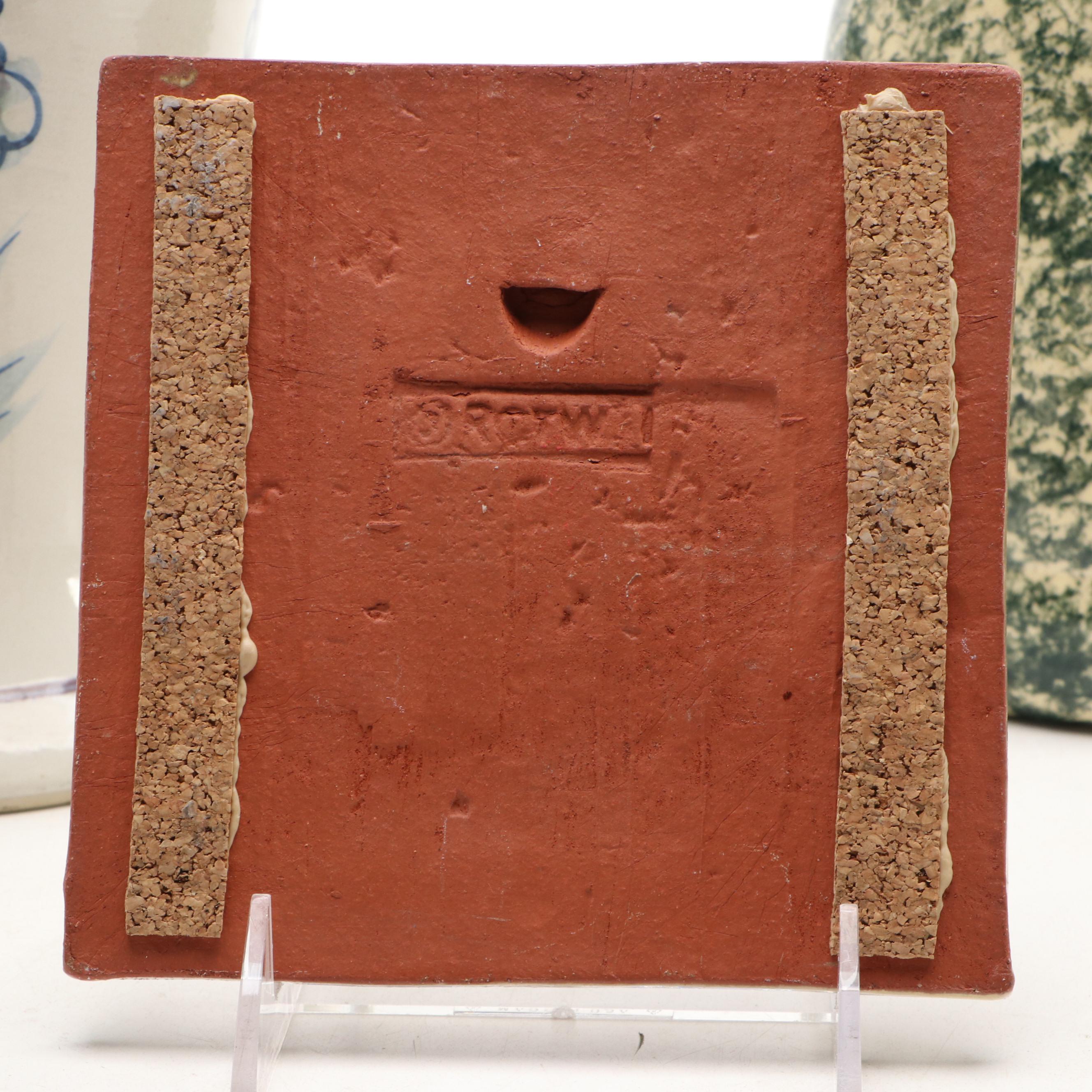 Heaven & Earth Creations Spongeware Cat, Ceramic Sheep Tile, and More Décor