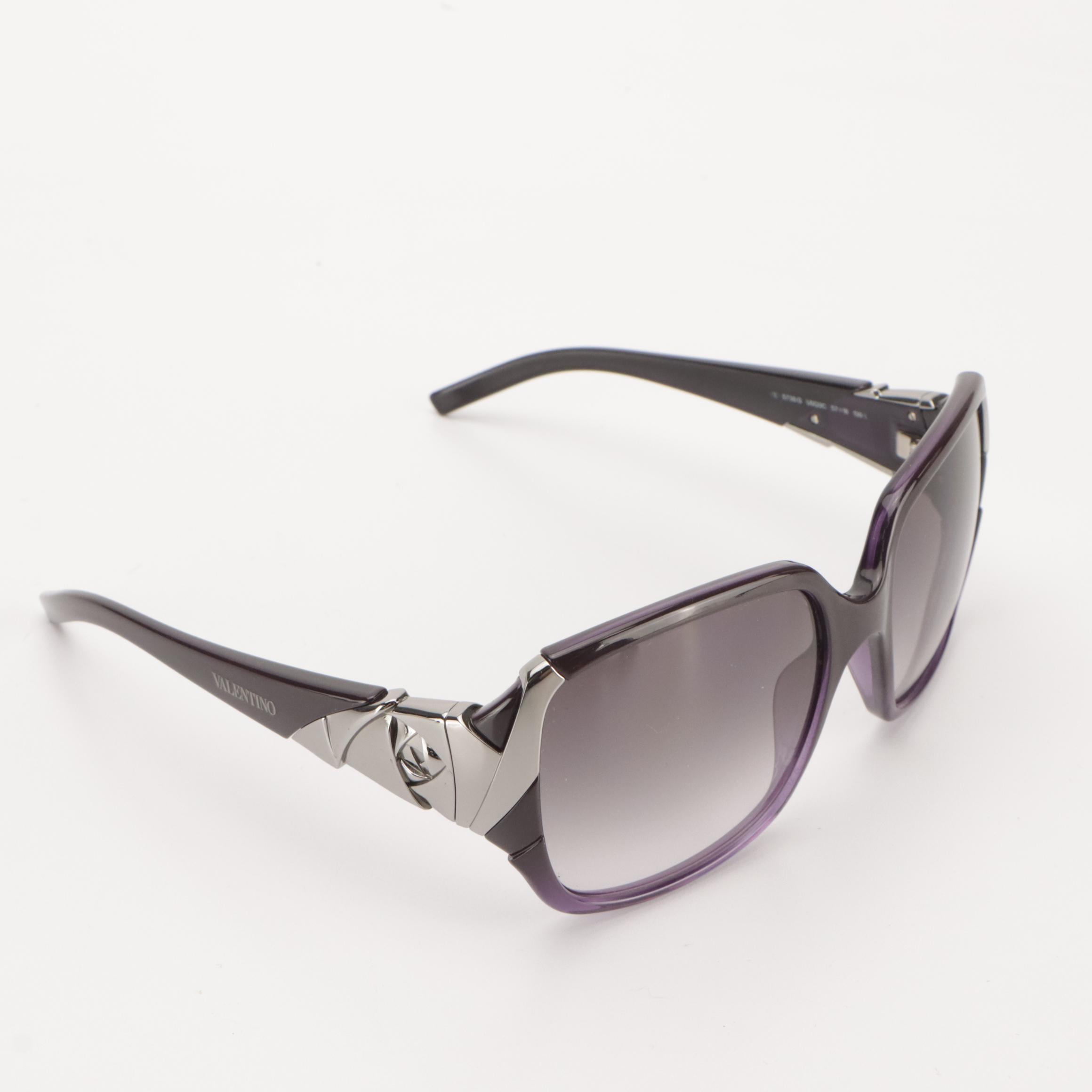 Valentino 5738/S U0Q9C Violet Oversized Square Sunglasses
