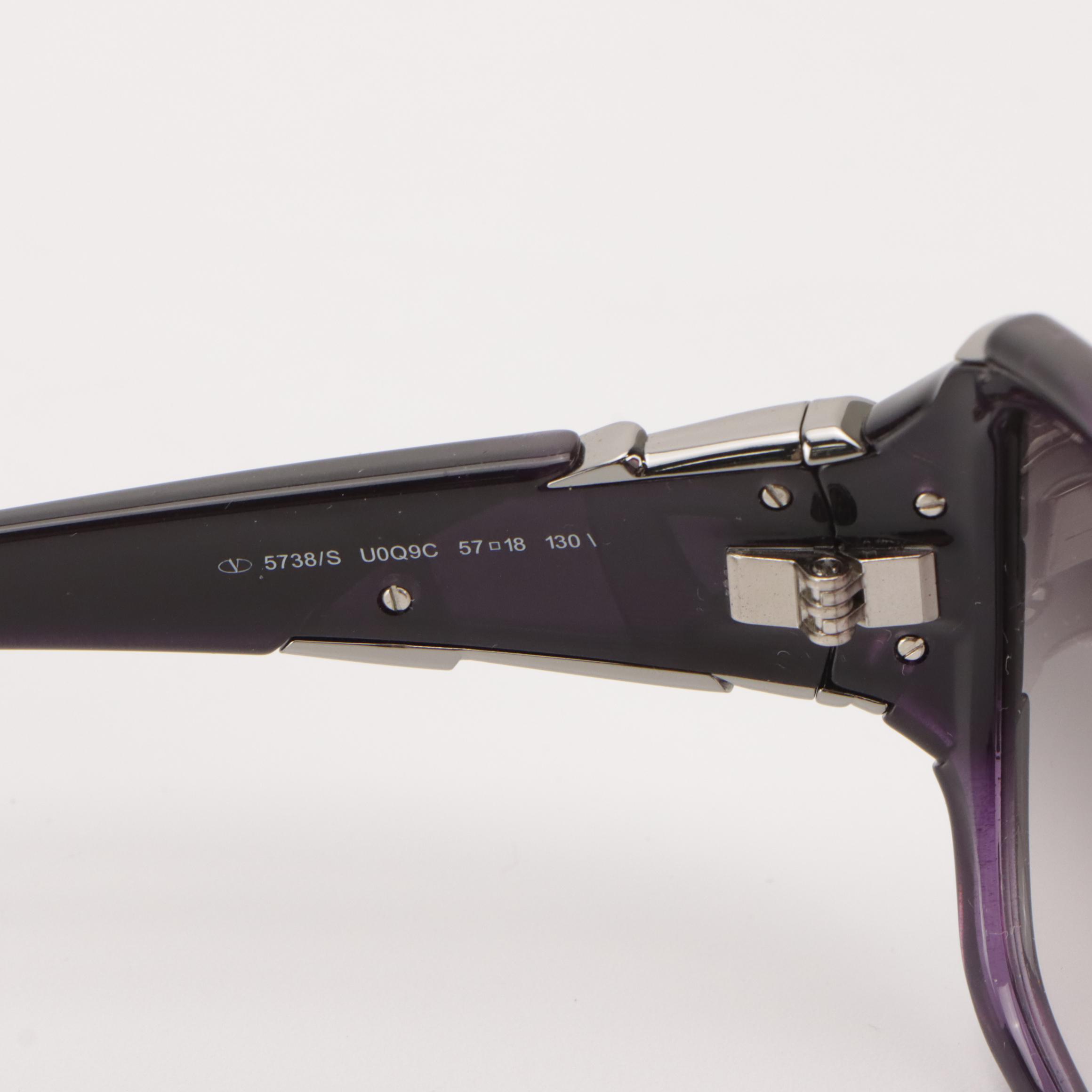 Valentino 5738/S U0Q9C Violet Oversized Square Sunglasses