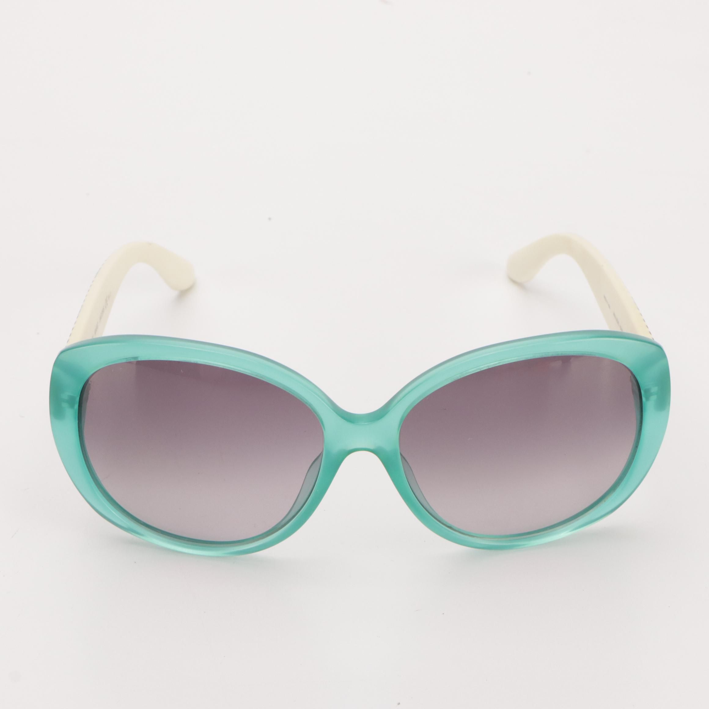 Marc by Marc Jacobs MMJ 359/S 45AEU Aqua Blue Oversized Round Sunglasses