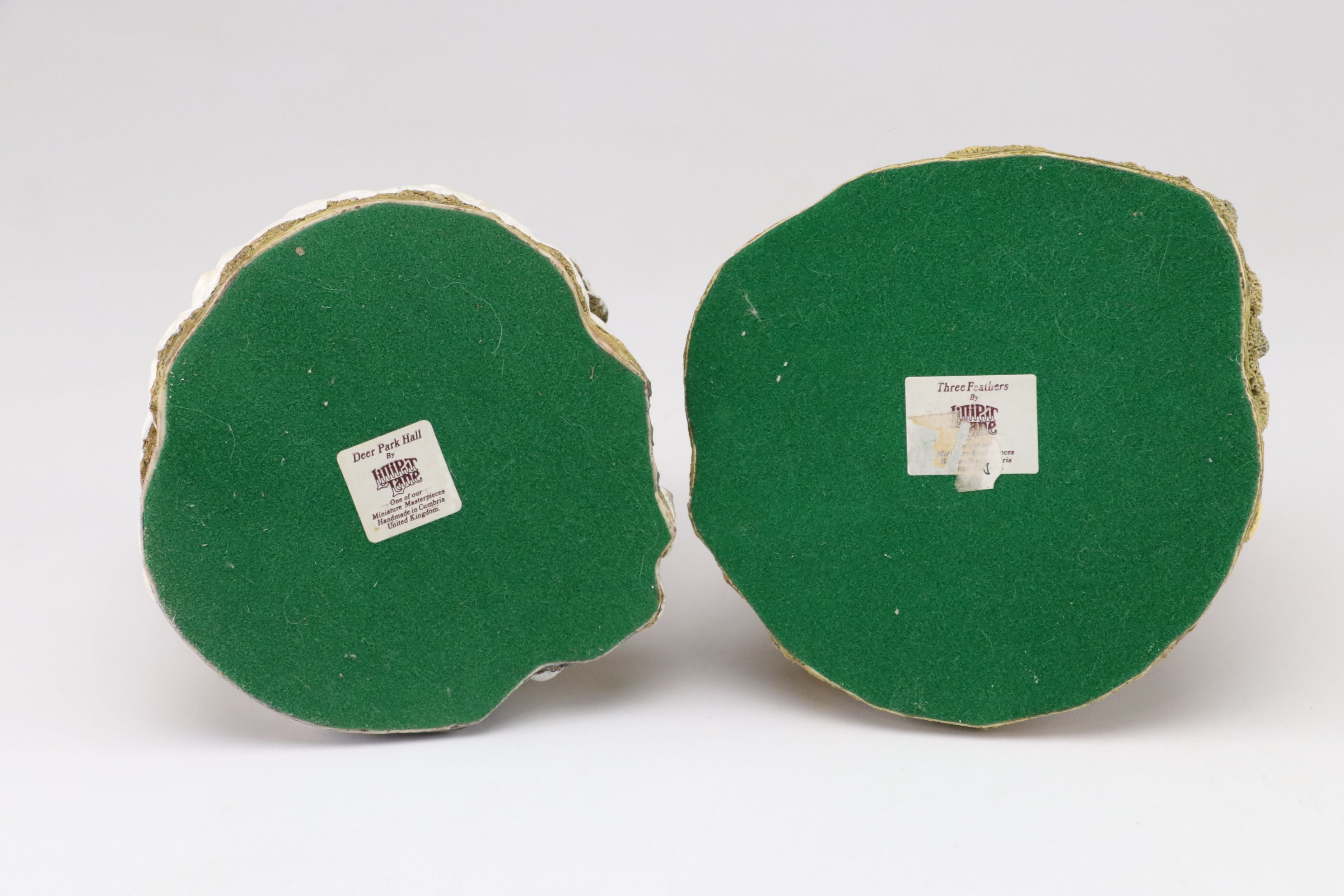 Lilliput Lane "Honeysuckle Cottage" and More Resin Village Shop Figurines, 1990s