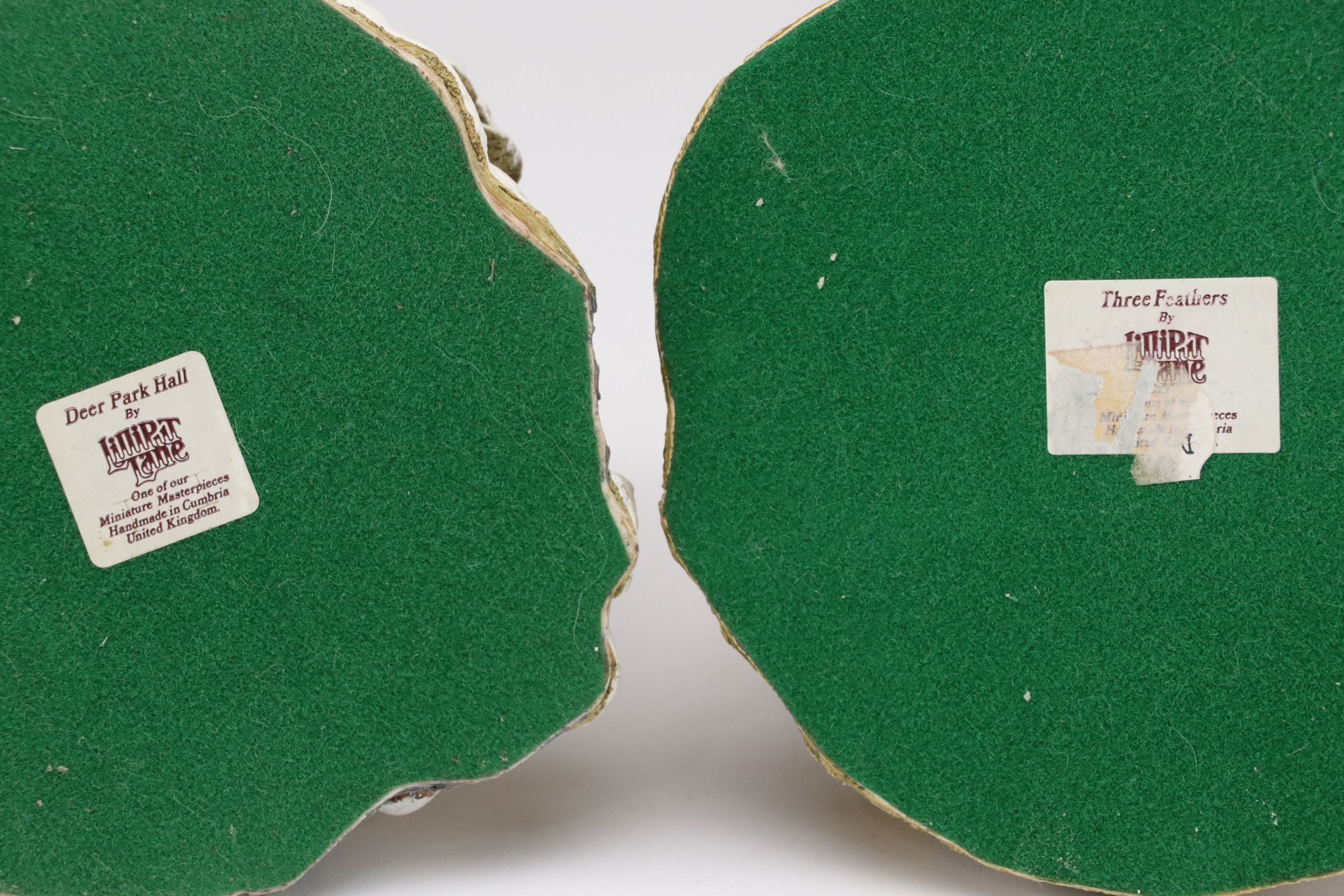 Lilliput Lane "Honeysuckle Cottage" and More Resin Village Shop Figurines, 1990s