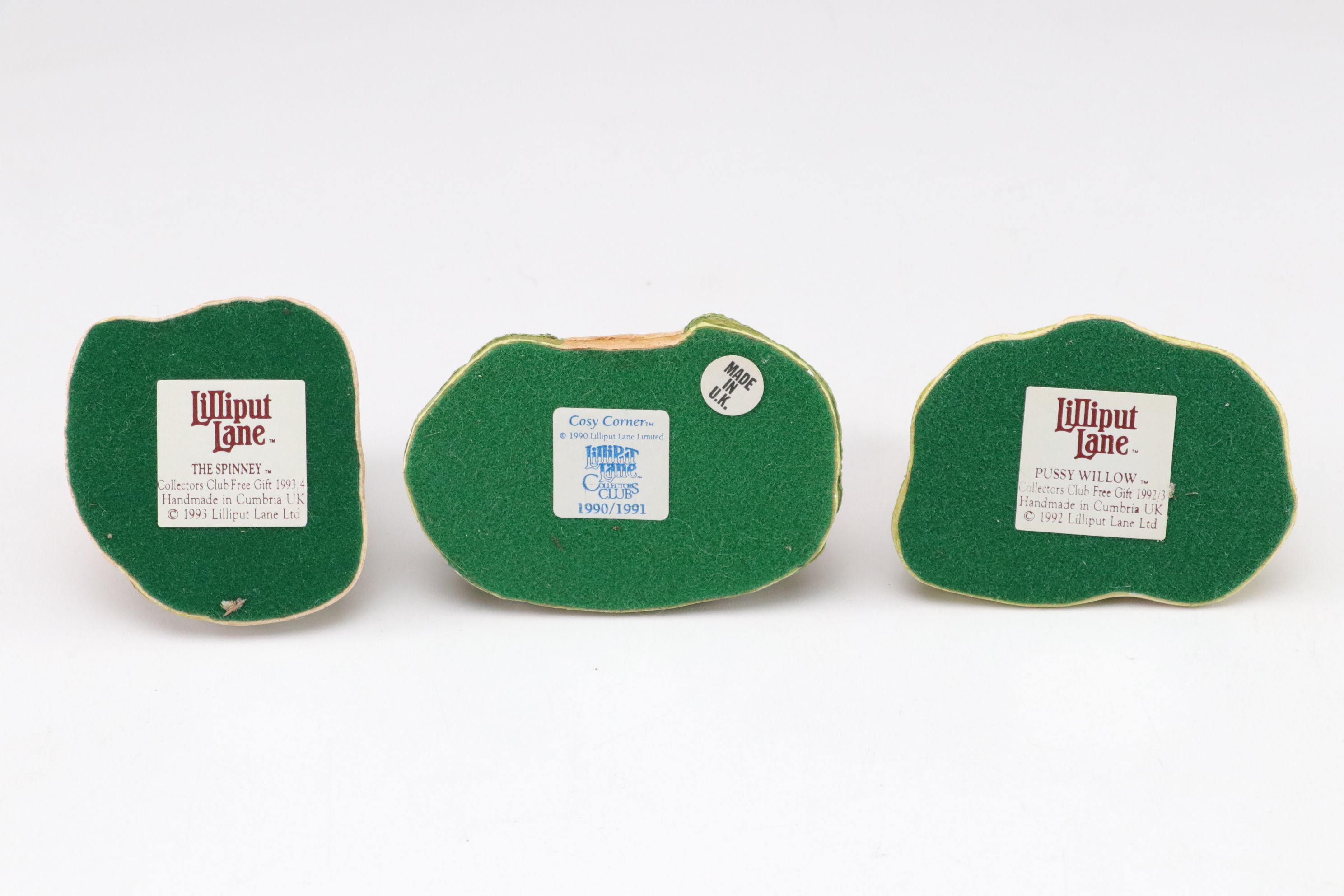 Lilliput Lane "Honeysuckle Cottage" and More Resin Village Shop Figurines, 1990s