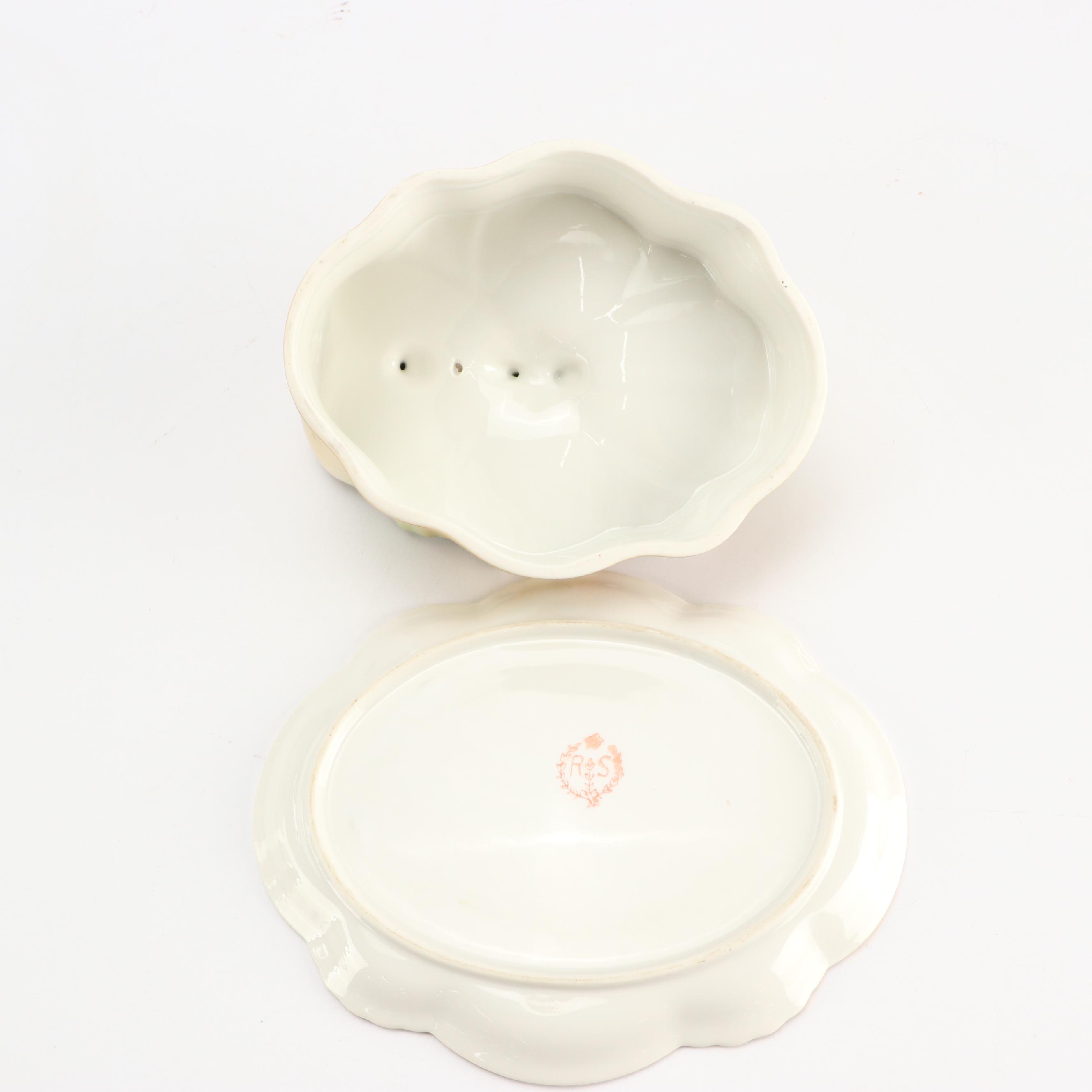Nippon and Other Porcelain Ewers with Other Porcelain Table Accessories