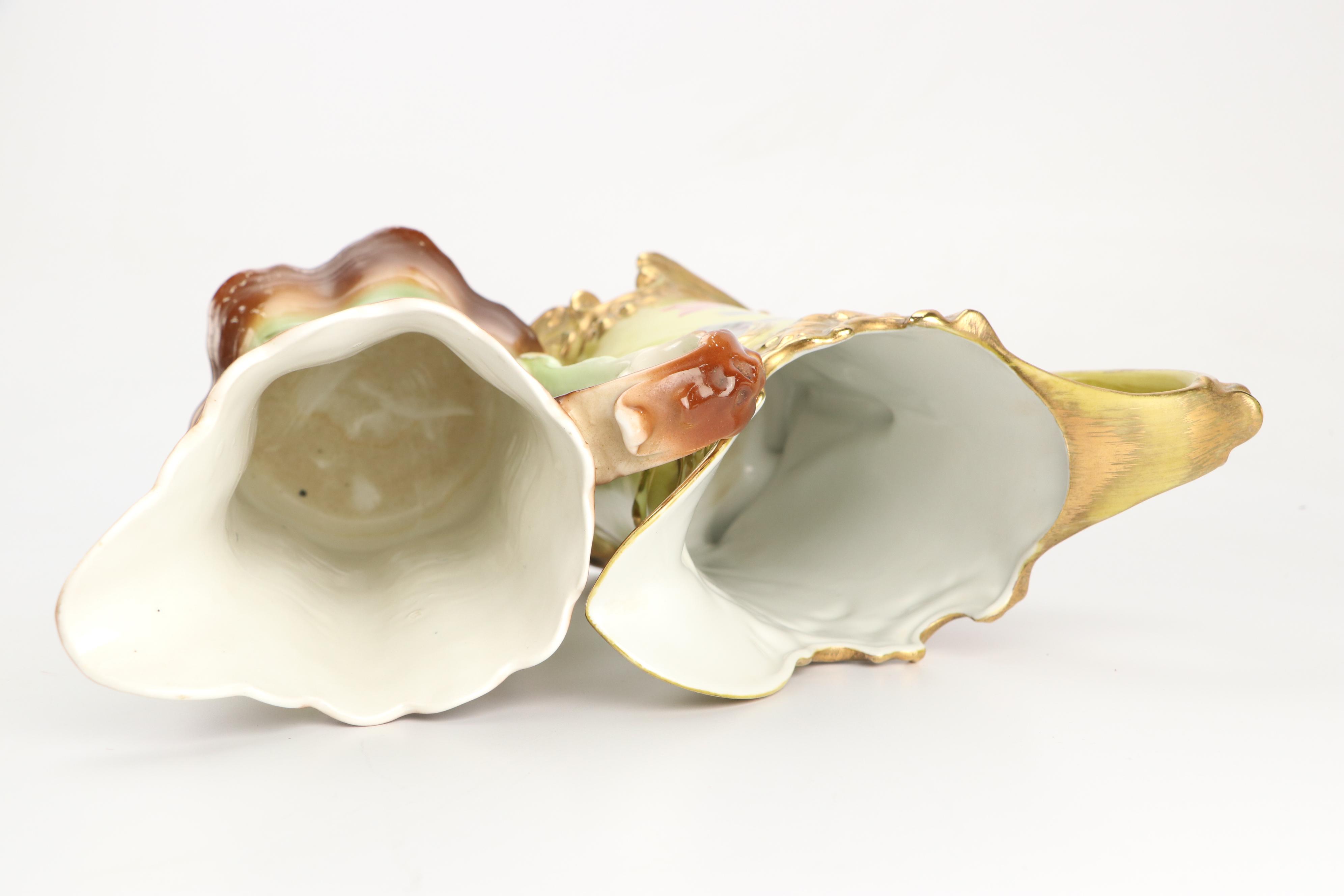 Nippon and Other Porcelain Ewers with Other Porcelain Table Accessories