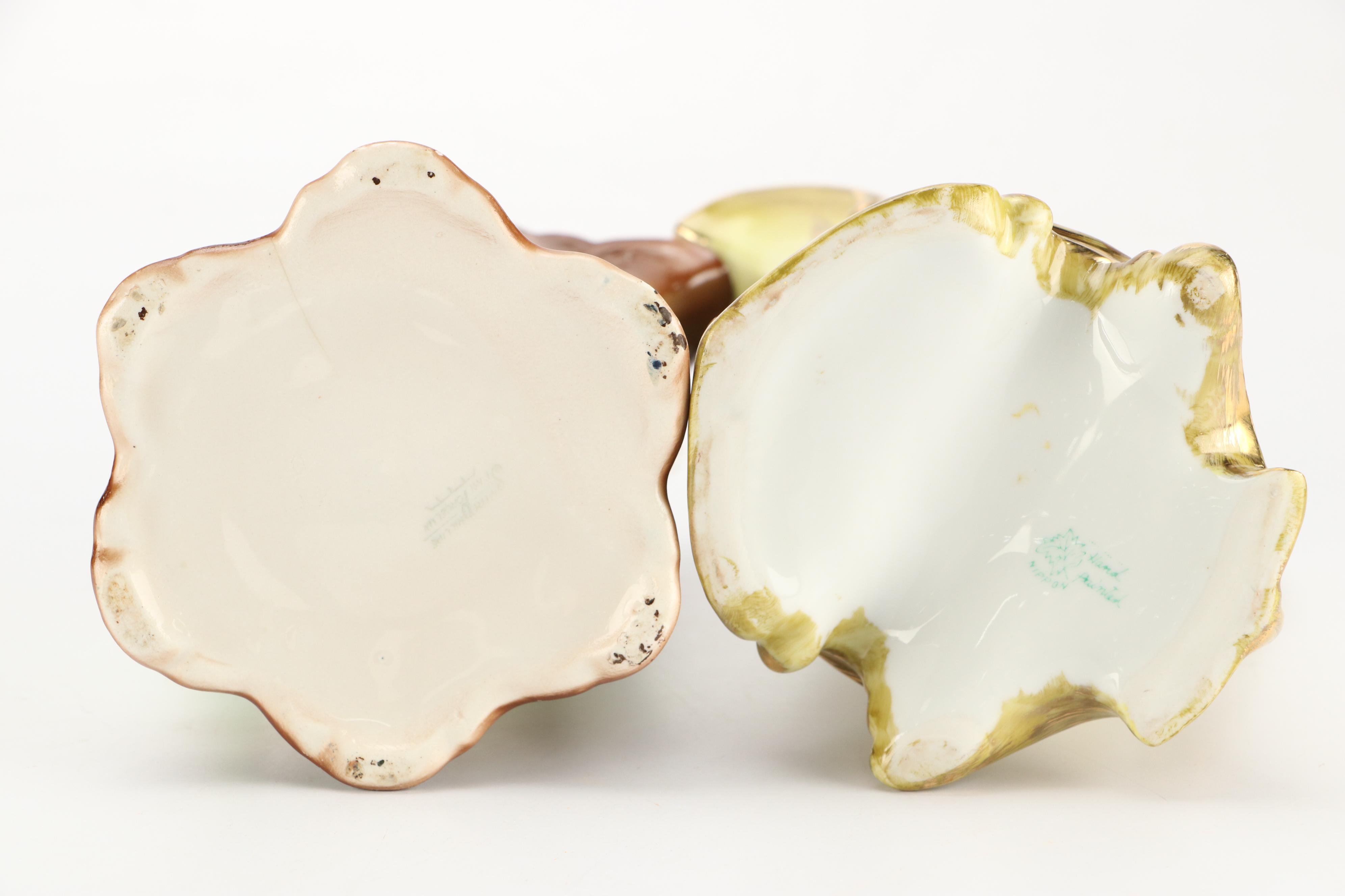 Nippon and Other Porcelain Ewers with Other Porcelain Table Accessories