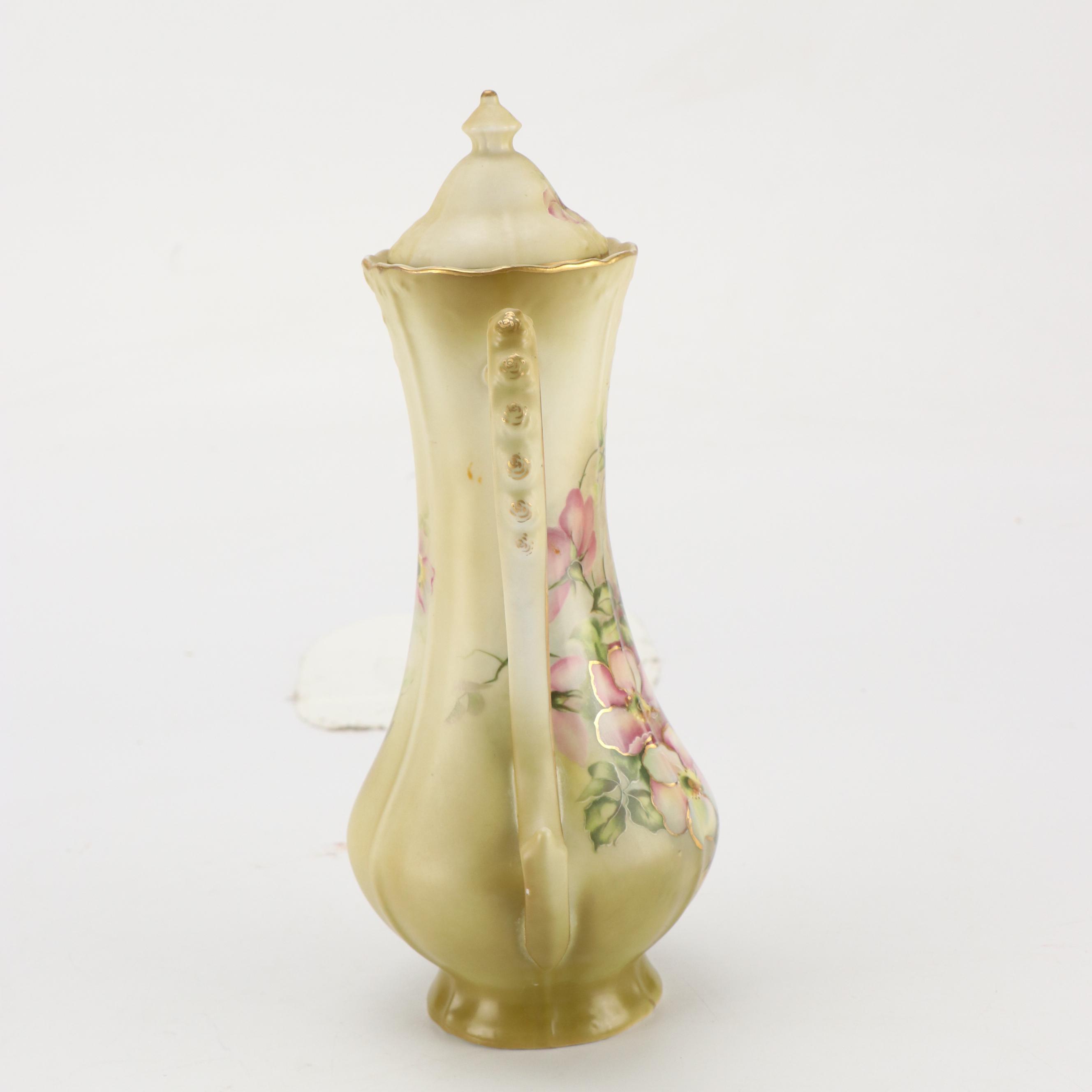 Nippon and Other Porcelain Ewers with Other Porcelain Table Accessories