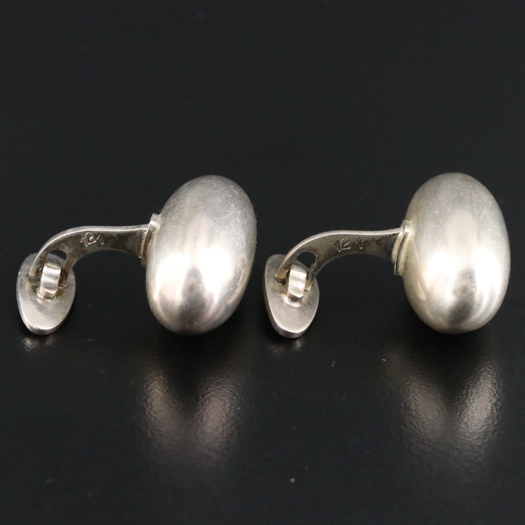 Viviana Torun Bülow-Hübe for Georg Jensen Modernist Sterling Cufflinks