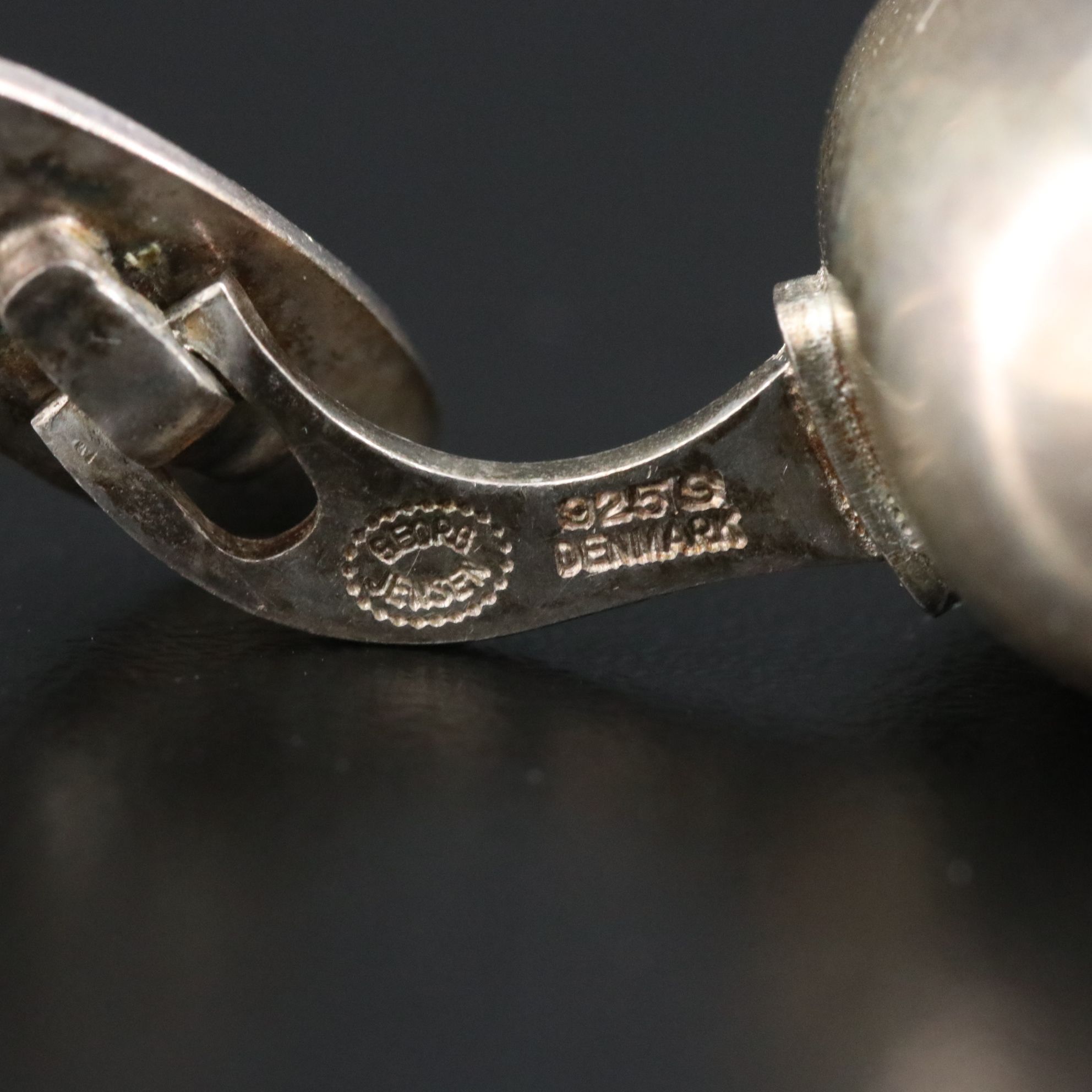 Viviana Torun Bülow-Hübe for Georg Jensen Modernist Sterling Cufflinks