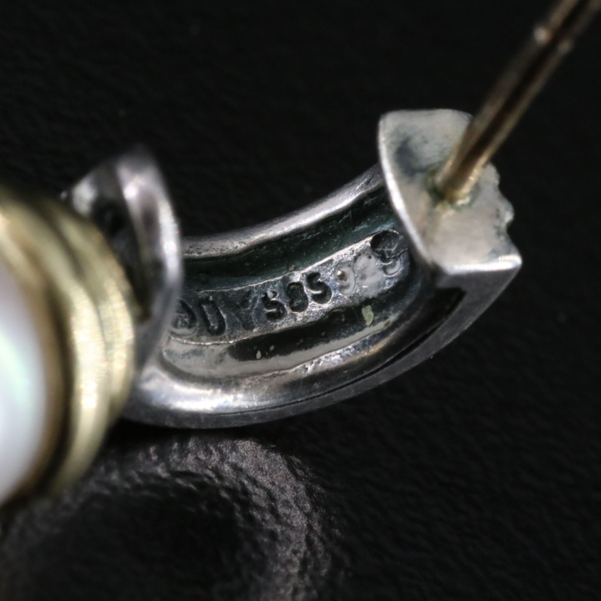 David Yurman Sterling, 14K and Pearl Cable Drop Earrings