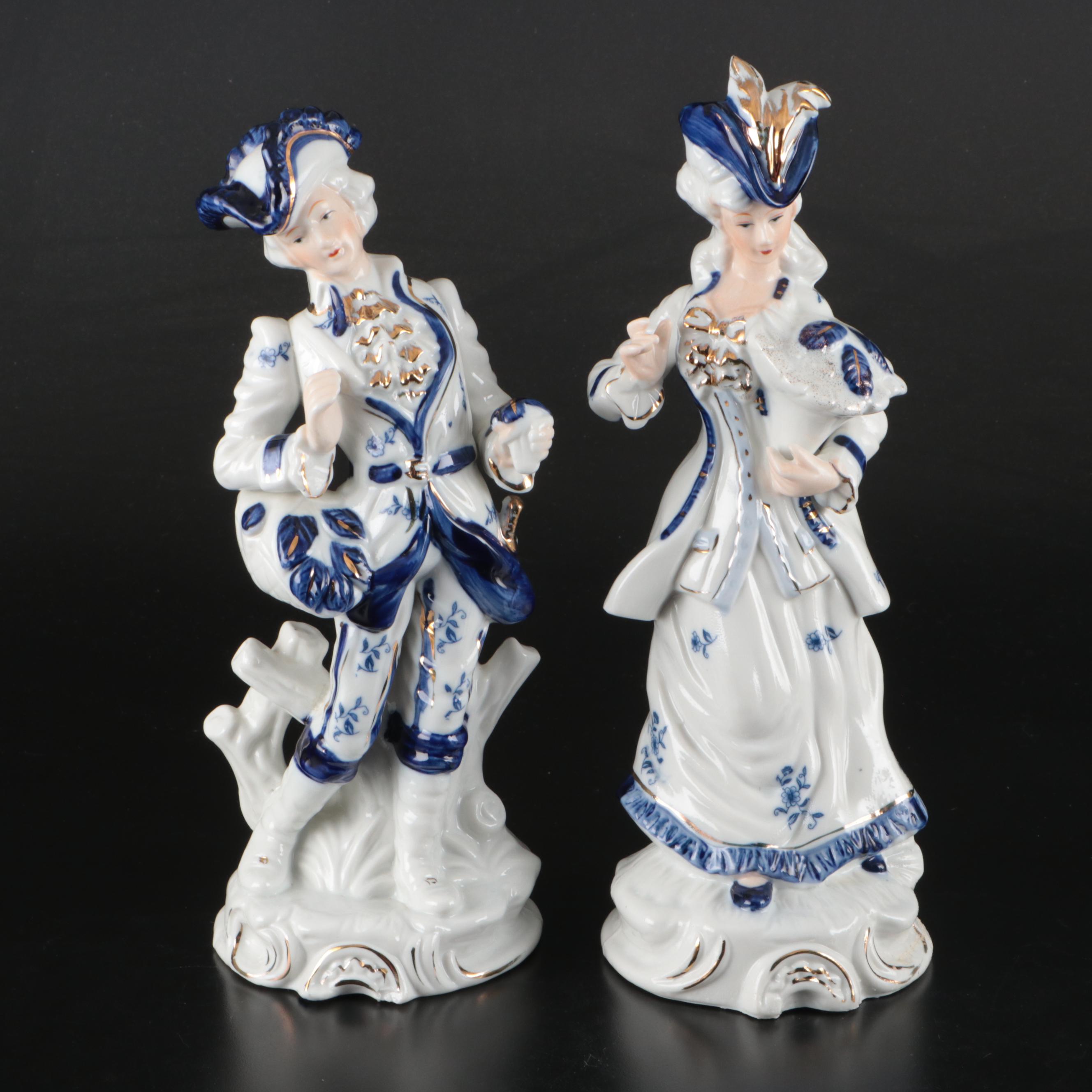 FEI "George & Martha" Porcelain Figurines and Other Décor, Mid to Late 20th C.