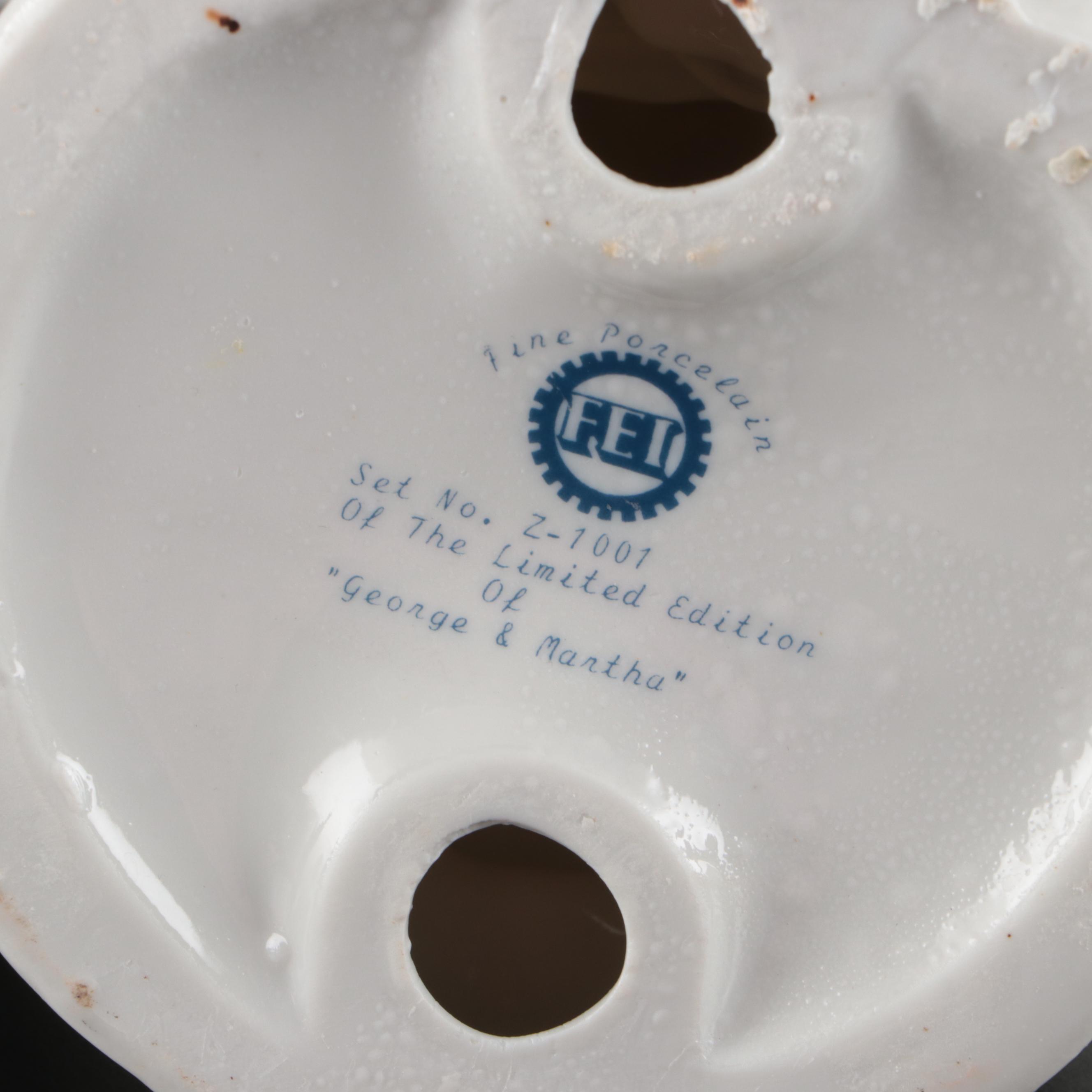 FEI "George & Martha" Porcelain Figurines and Other Décor, Mid to Late 20th C.