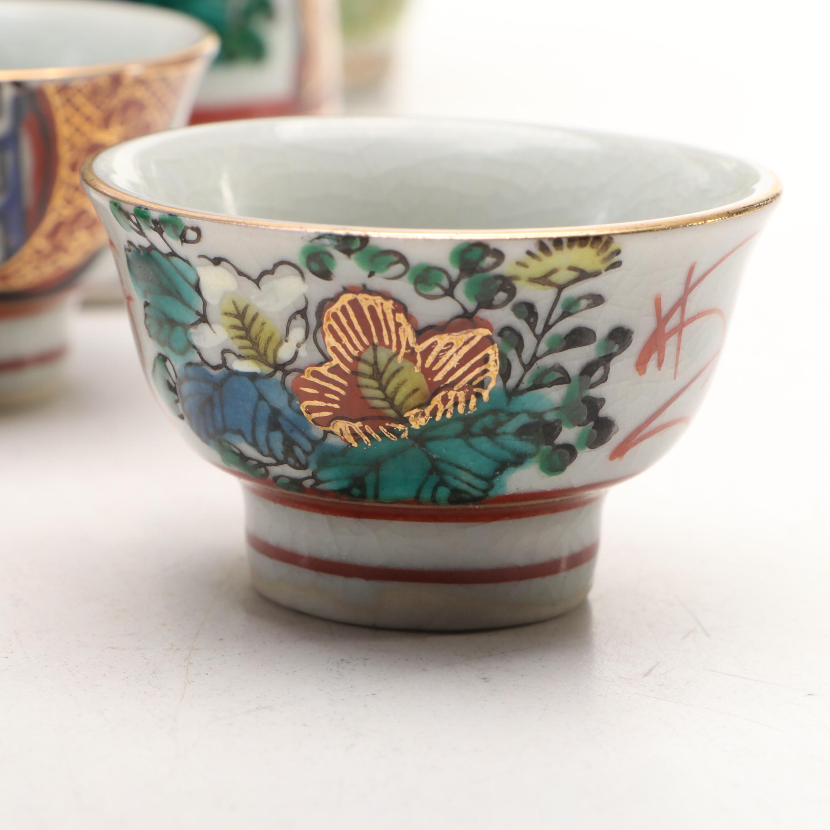 Japanese Porcelain Sake Set, Chinese Porcelain Vase, and More Table Décor