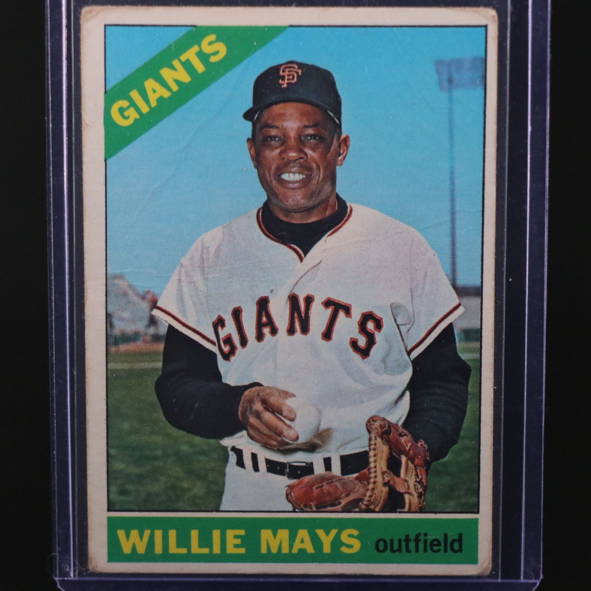 1966 Topps Willie Mays San Francisco Giants Baseball Card