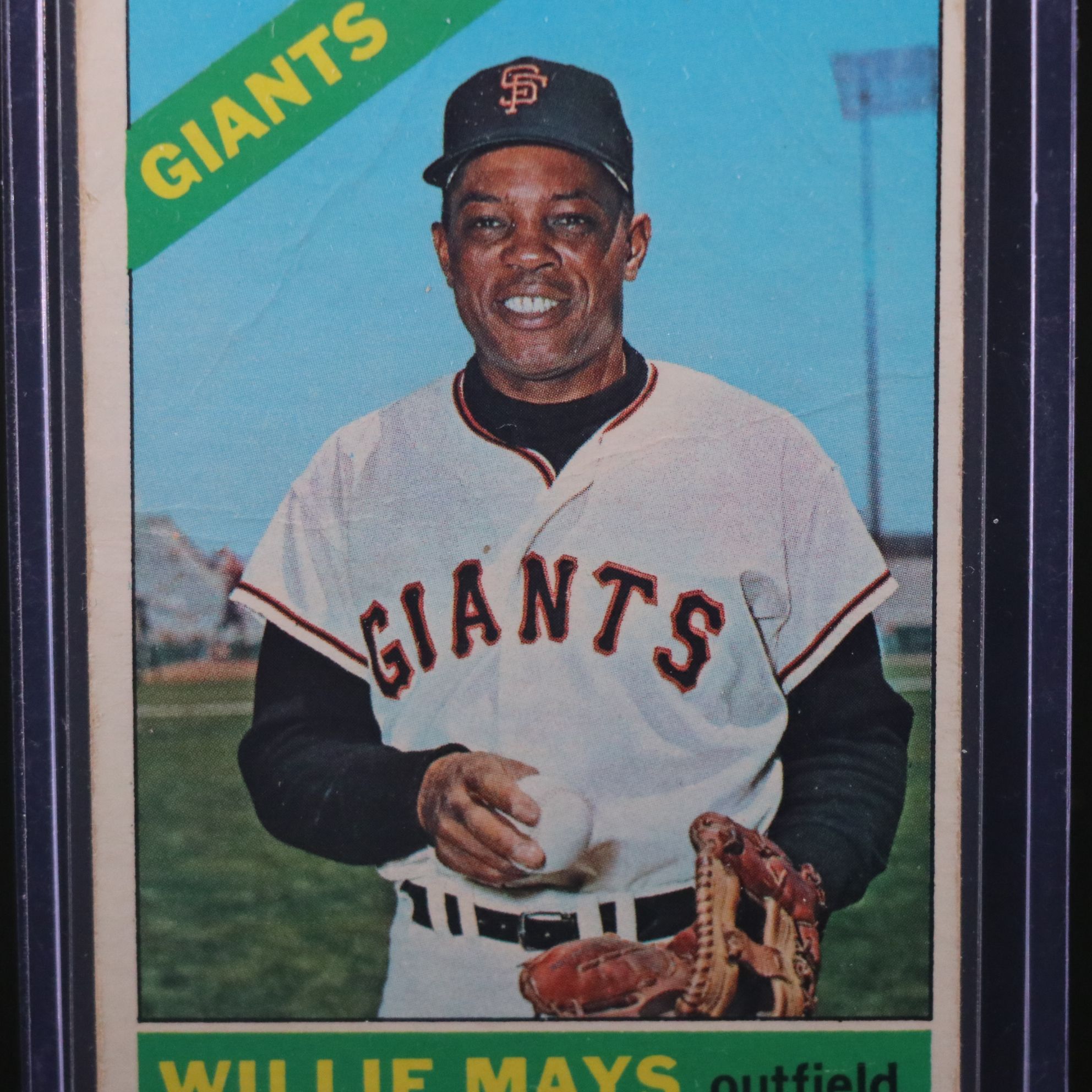 1966 Topps Willie Mays San Francisco Giants Baseball Card